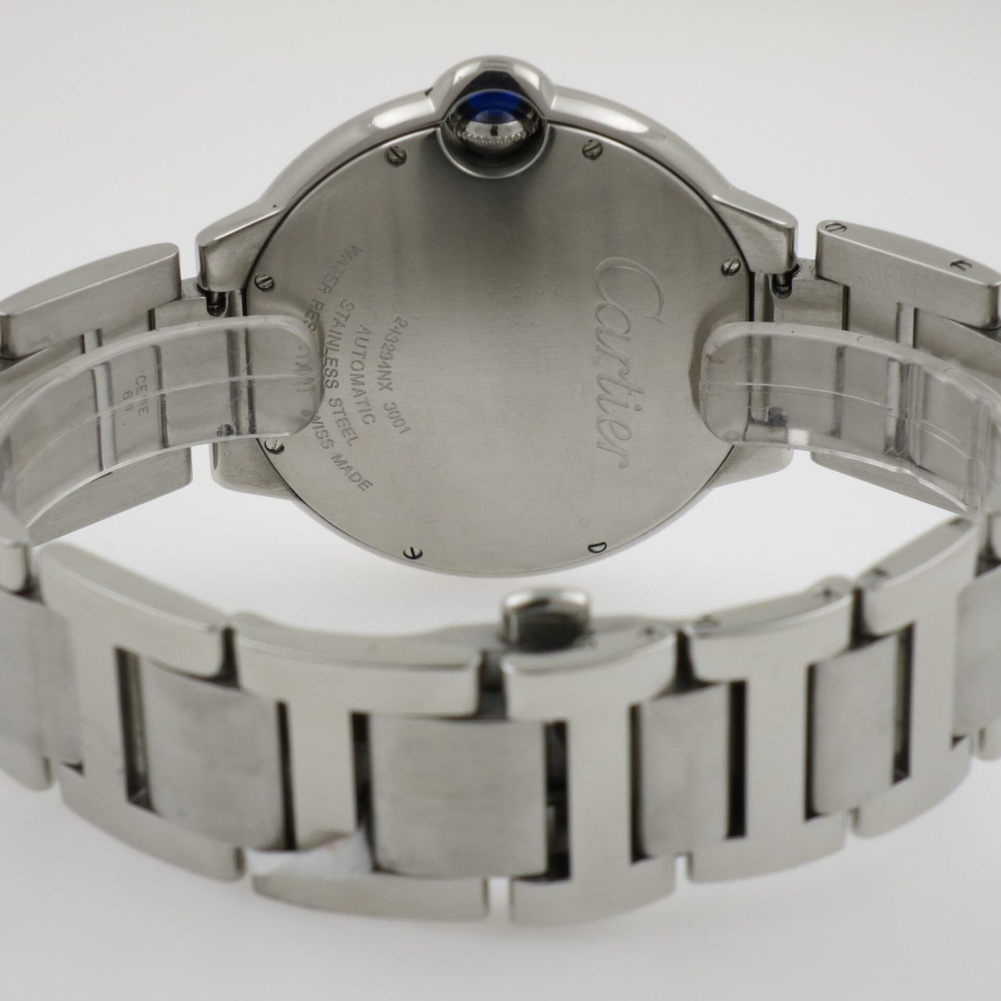 Cartier Ballon Bleu 42mm W69012Z4 (2009) - Zilver wijzerplaat 44mm Staal (3/4)