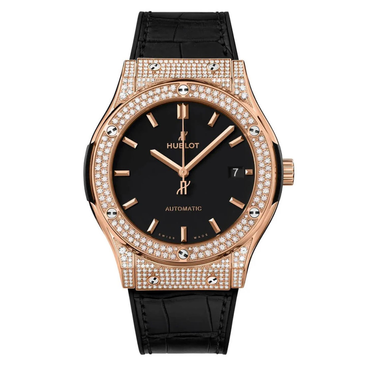 Hublot Classic Fusion 565.OX.1480.LR.1604 (2024) - Black dial 38 mm Rose Gold case (3/3)