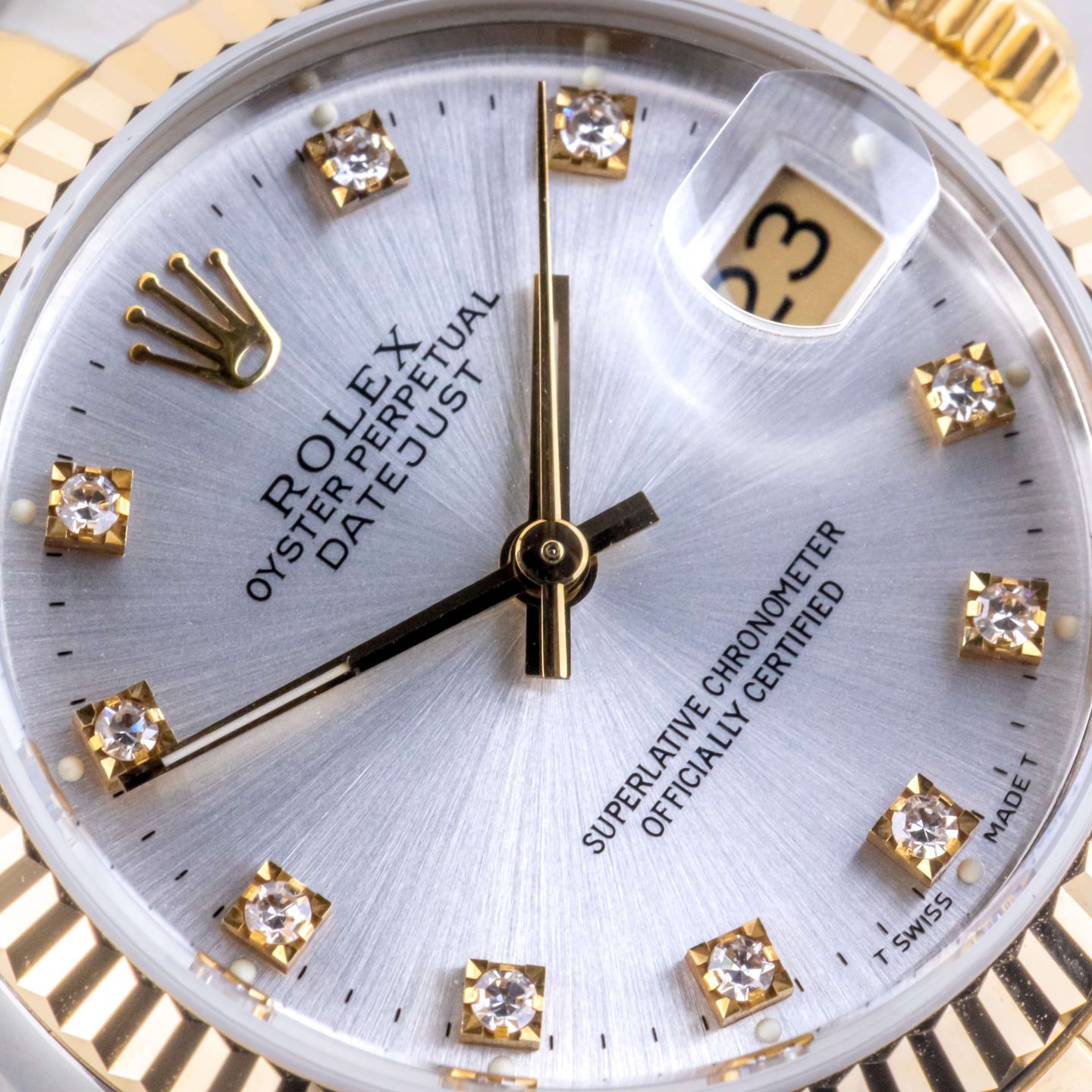 Rolex Datejust 31 68273 (1988) - Silver dial 31 mm Gold/Steel case (2/8)