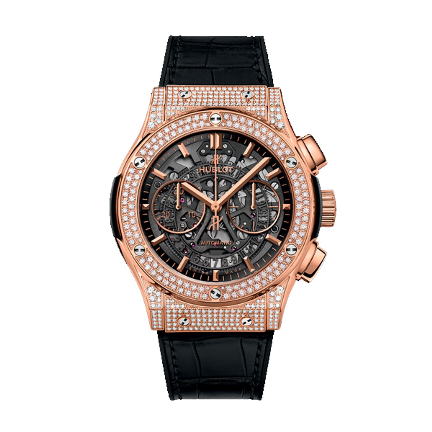 Hublot Classic Fusion Aerofusion 525.OX.0180.LR.1704 (2026) - Transparent dial 45 mm Rose Gold case (1/1)