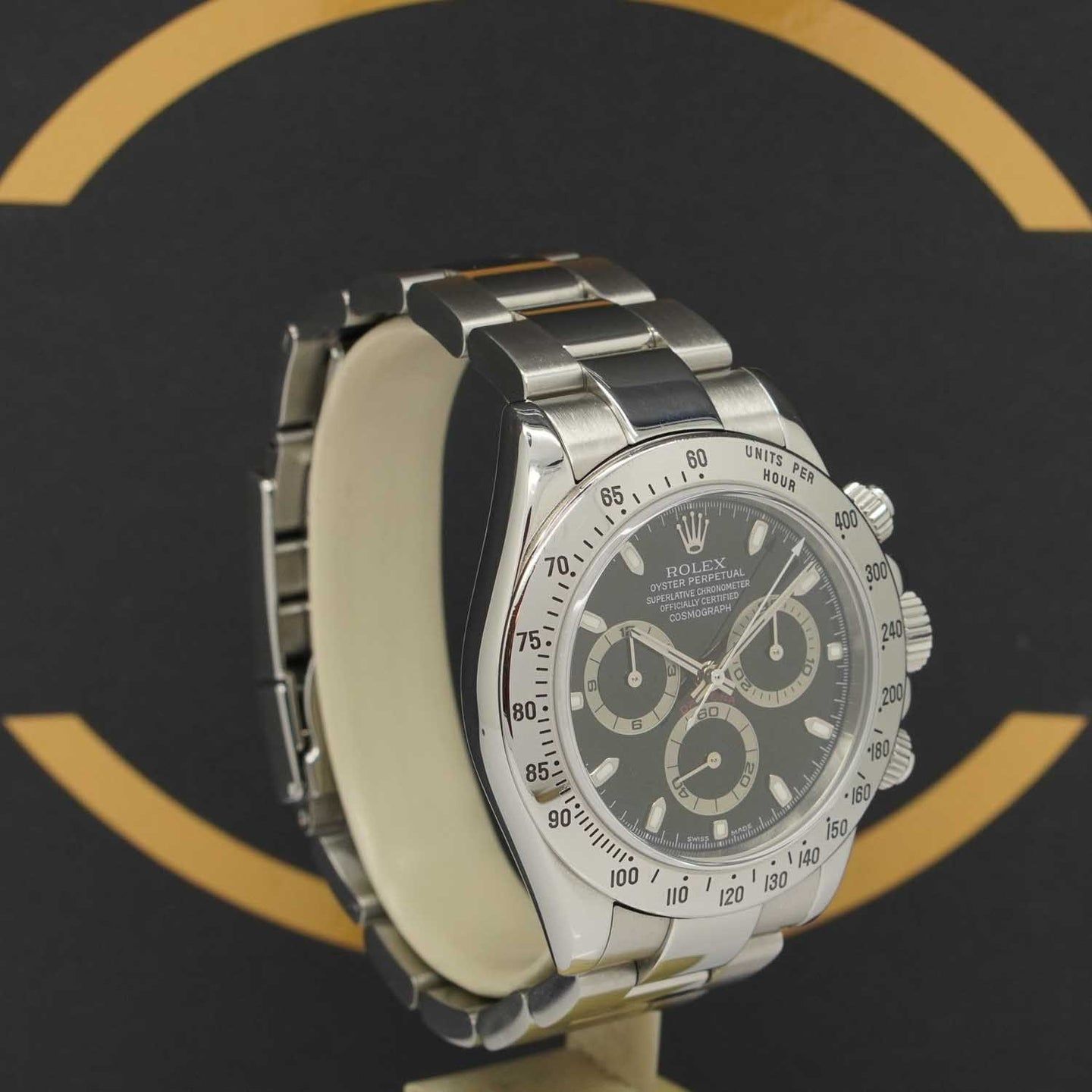 Rolex Daytona 116520 (2003) - Zwart wijzerplaat 40mm Staal (2/7)
