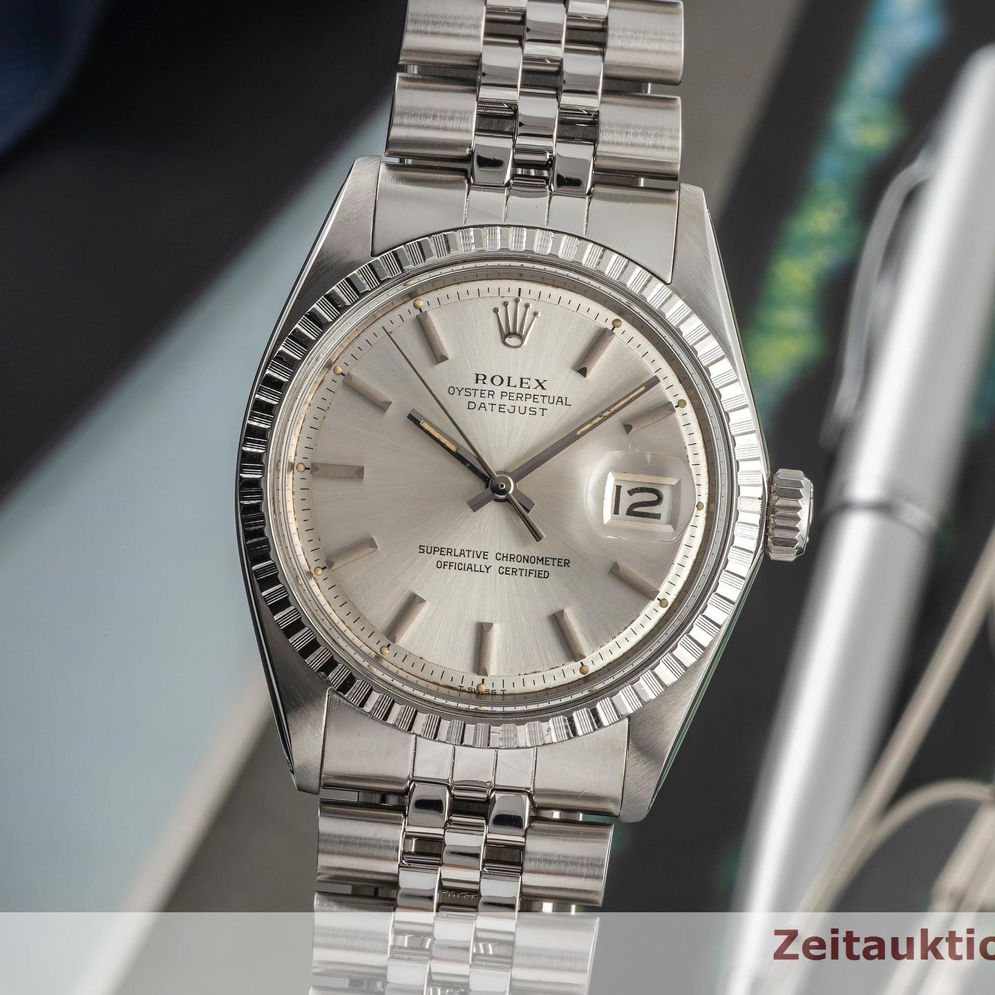 Rolex Oyster Perpetual 36 116034 (1970) - Silver dial 36 mm Steel case (3/8)