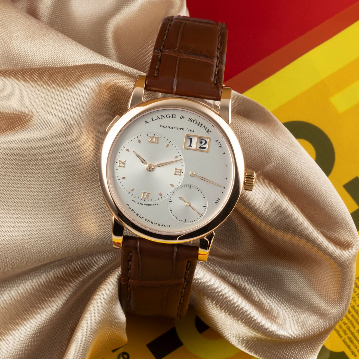 A. Lange & Söhne Lange 1 101.032 (Onbekend (willekeurig serienummer)) - Zilver wijzerplaat 39mm Roségoud (1/8)