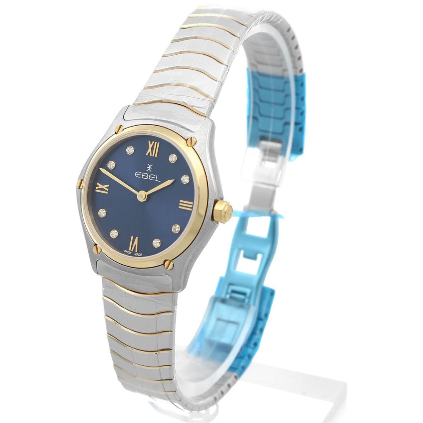 Ebel Sport 1216446A (2024) - Blue dial 30 mm Gold/Steel case (2/6)