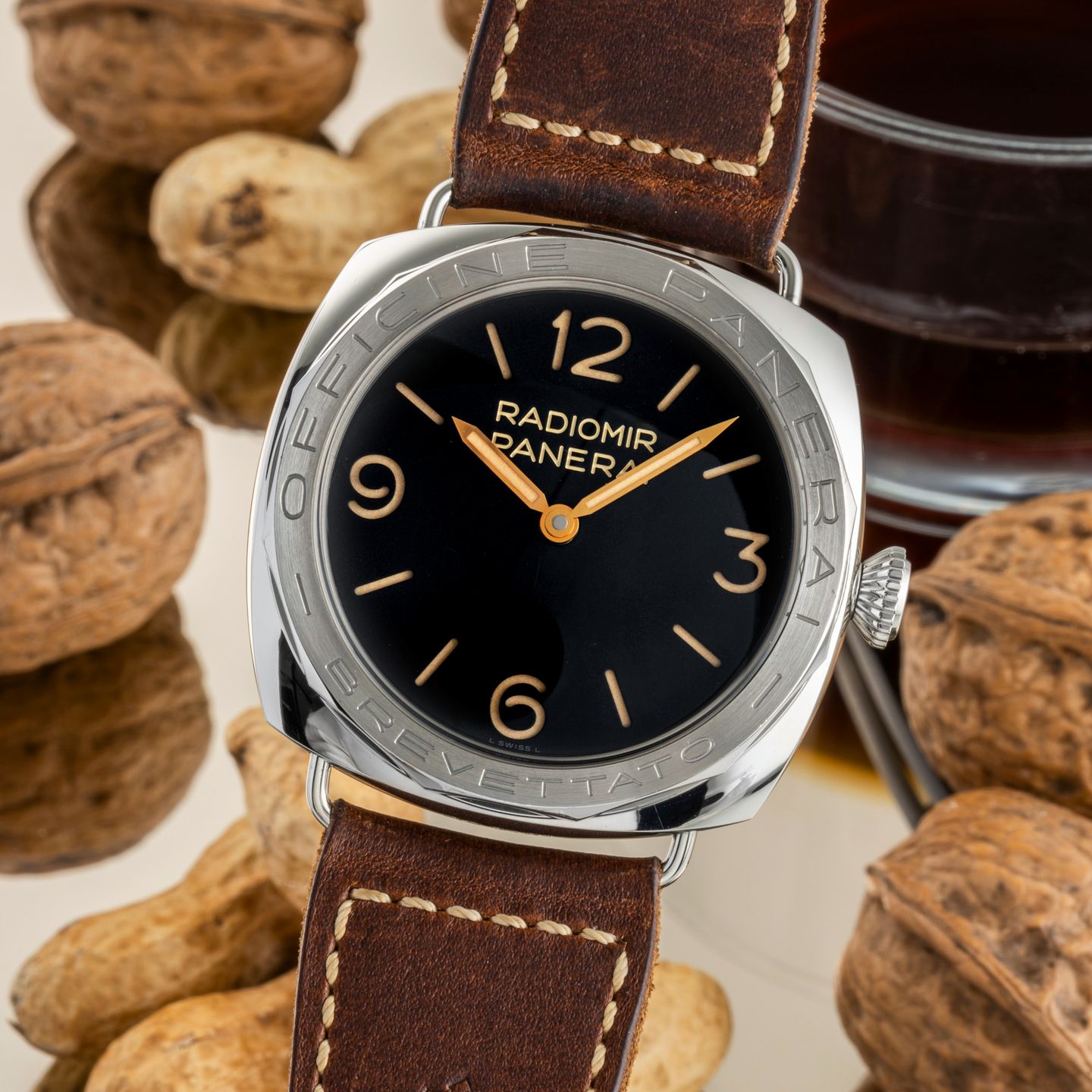 Panerai Special Editions PAM00685 (Onbekend (willekeurig serienummer)) - Zwart wijzerplaat 47mm Staal (3/8)