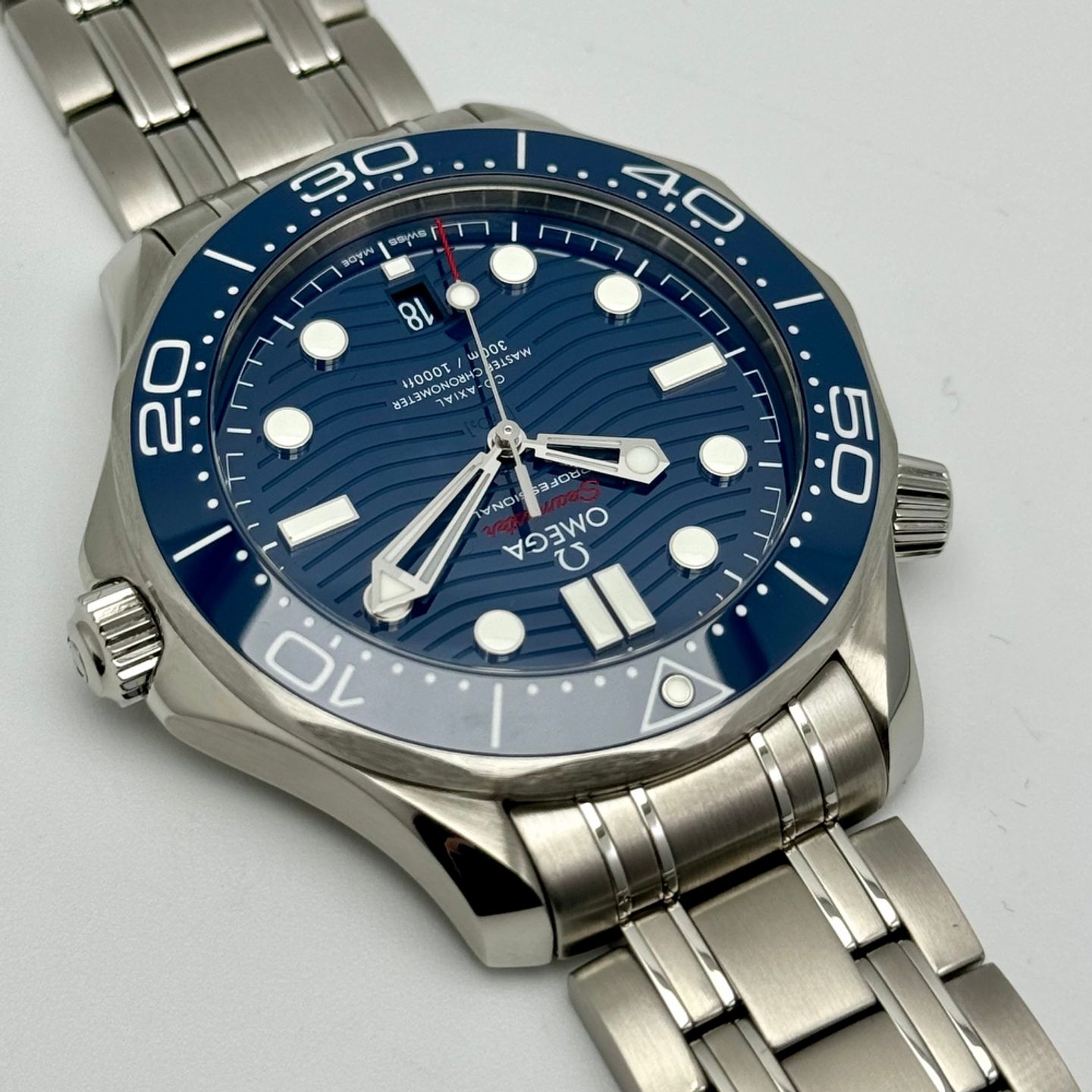 Omega Seamaster Diver 300 M 210.30.42.20.03.001 (2023) - Blauw wijzerplaat 42mm Staal (8/10)