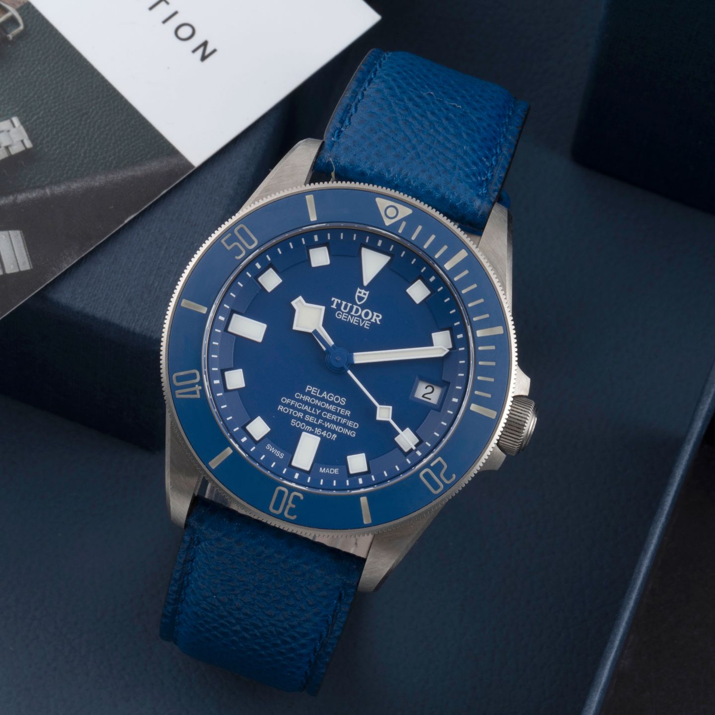 Tudor Pelagos 25600TB (Unknown (random serial)) - Blue dial 42 mm Titanium case (1/8)
