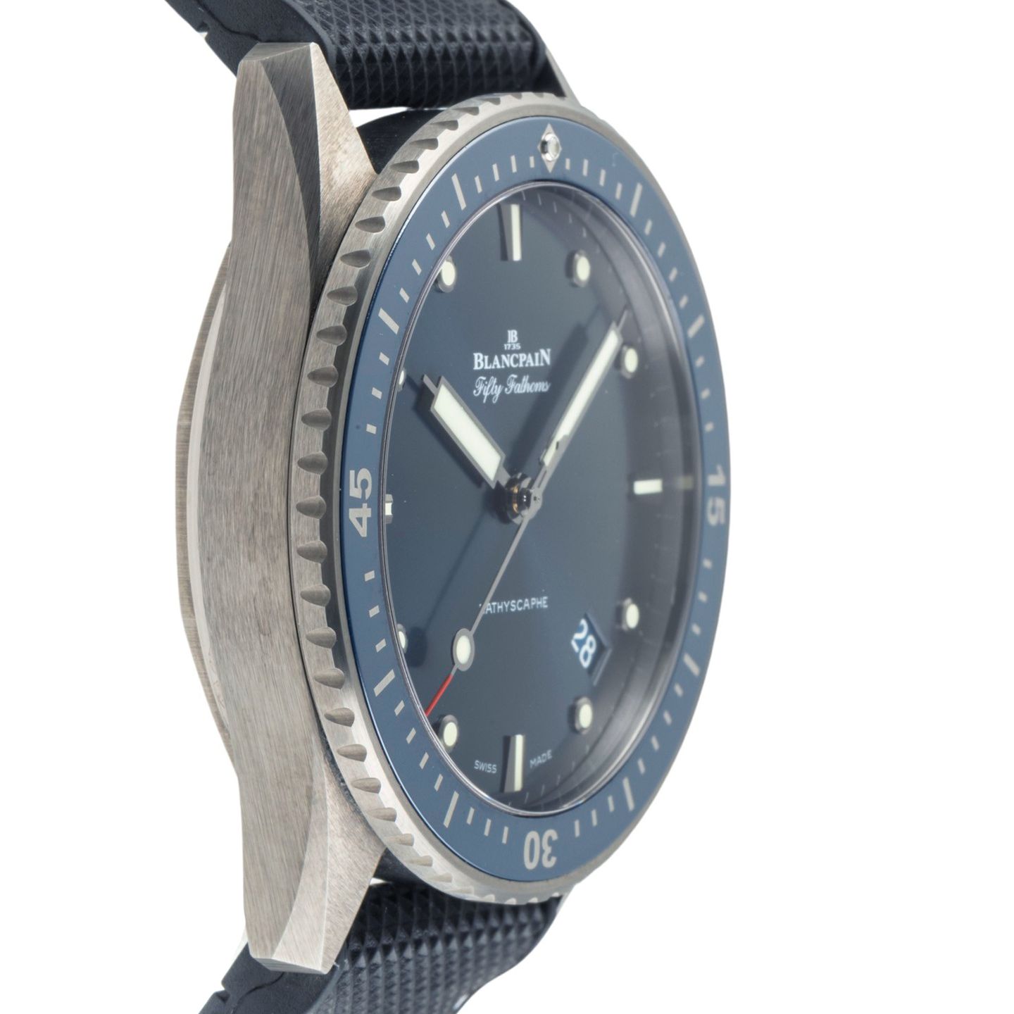 Blancpain Fifty Fathoms 5000-0240-O52A (Unknown (random serial)) - Blue dial 42 mm Ceramic case (7/8)