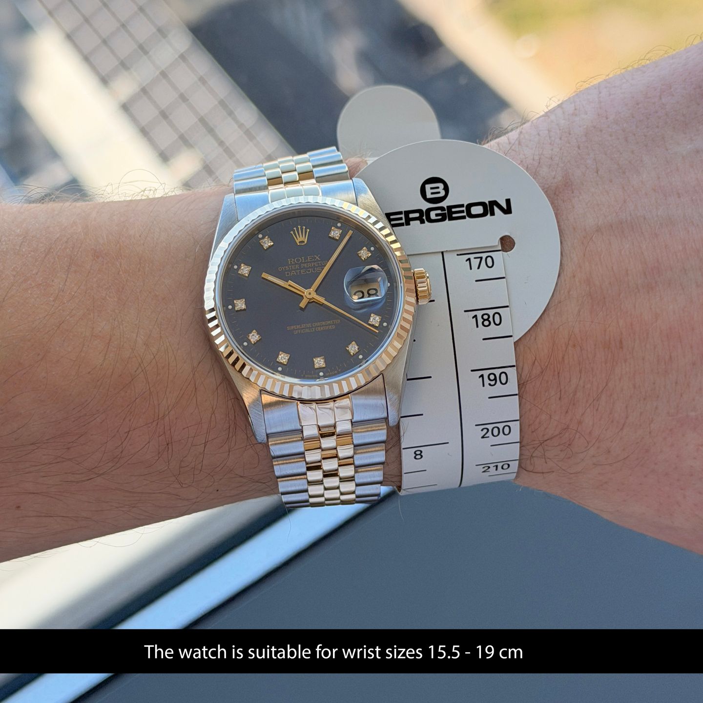 Rolex Datejust 36 16233 (1990) - 36 mm Gold/Steel case (2/8)