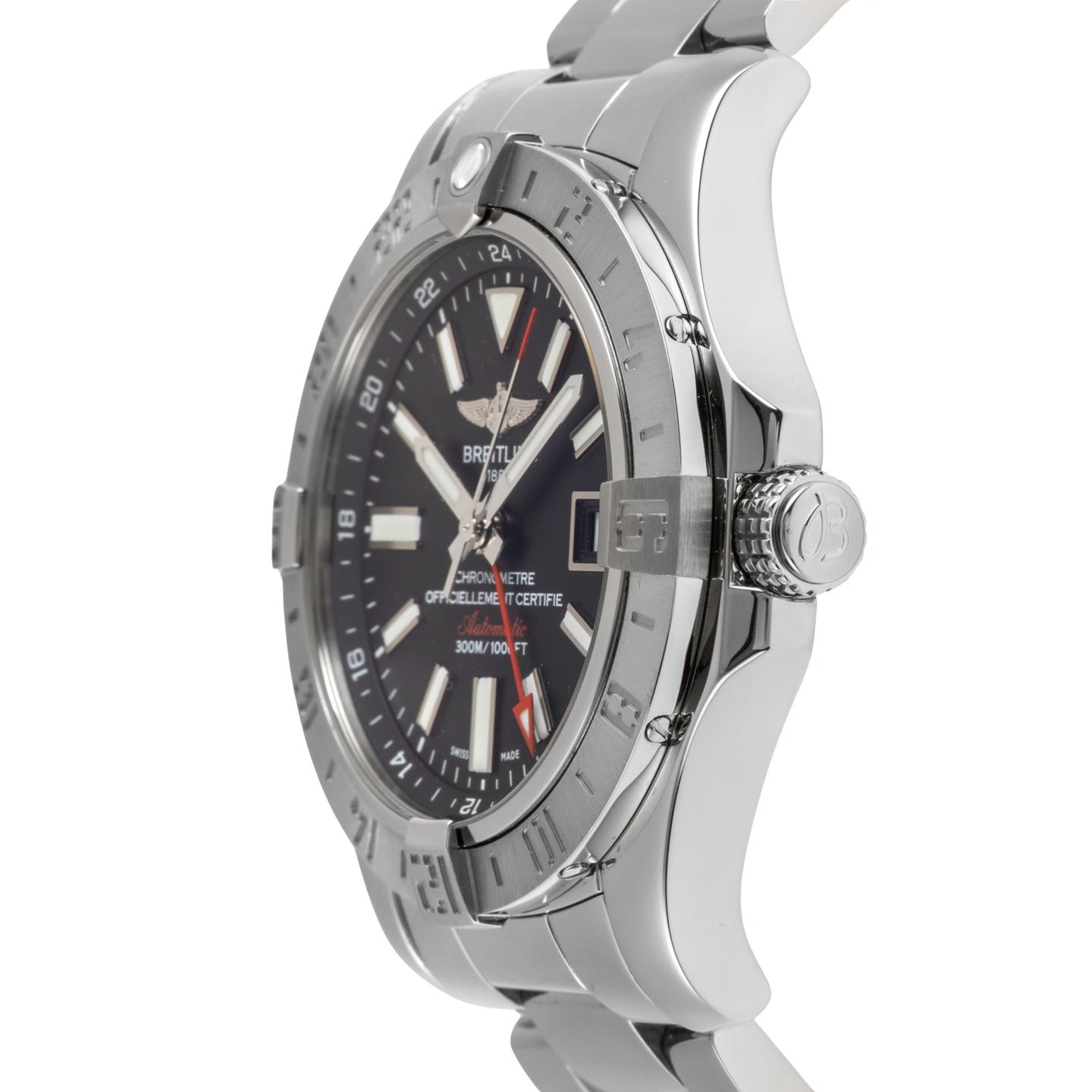 Breitling Avenger II GMT A32390111B1A1 (Onbekend (willekeurig serienummer)) - Zwart wijzerplaat 43mm Staal (6/8)