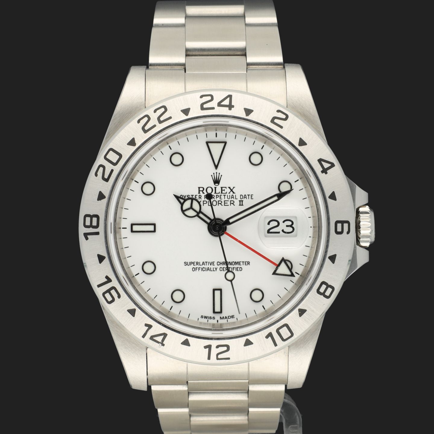 Rolex Explorer II 16570 (1991) - 40mm Staal (3/8)