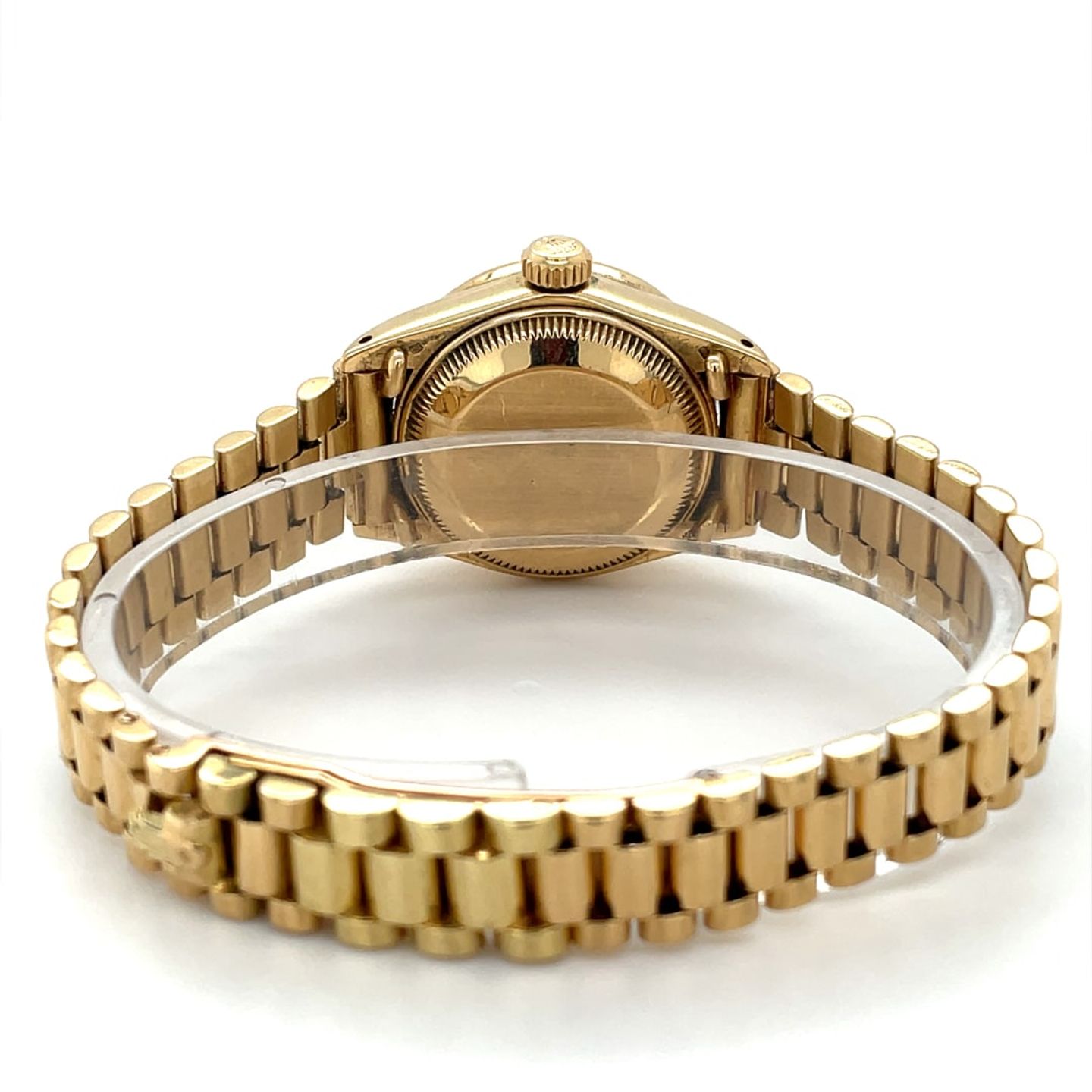 Rolex Lady-Datejust 69088 (1979) - Champagne dial 26 mm Yellow Gold case (4/8)