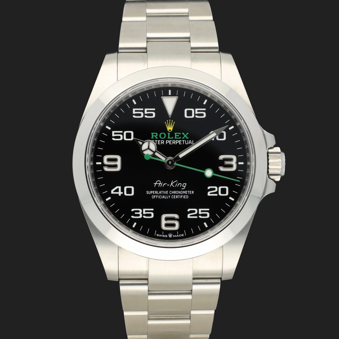 Rolex Air-King 126900 (2024) - Black dial 40 mm Steel case (3/8)