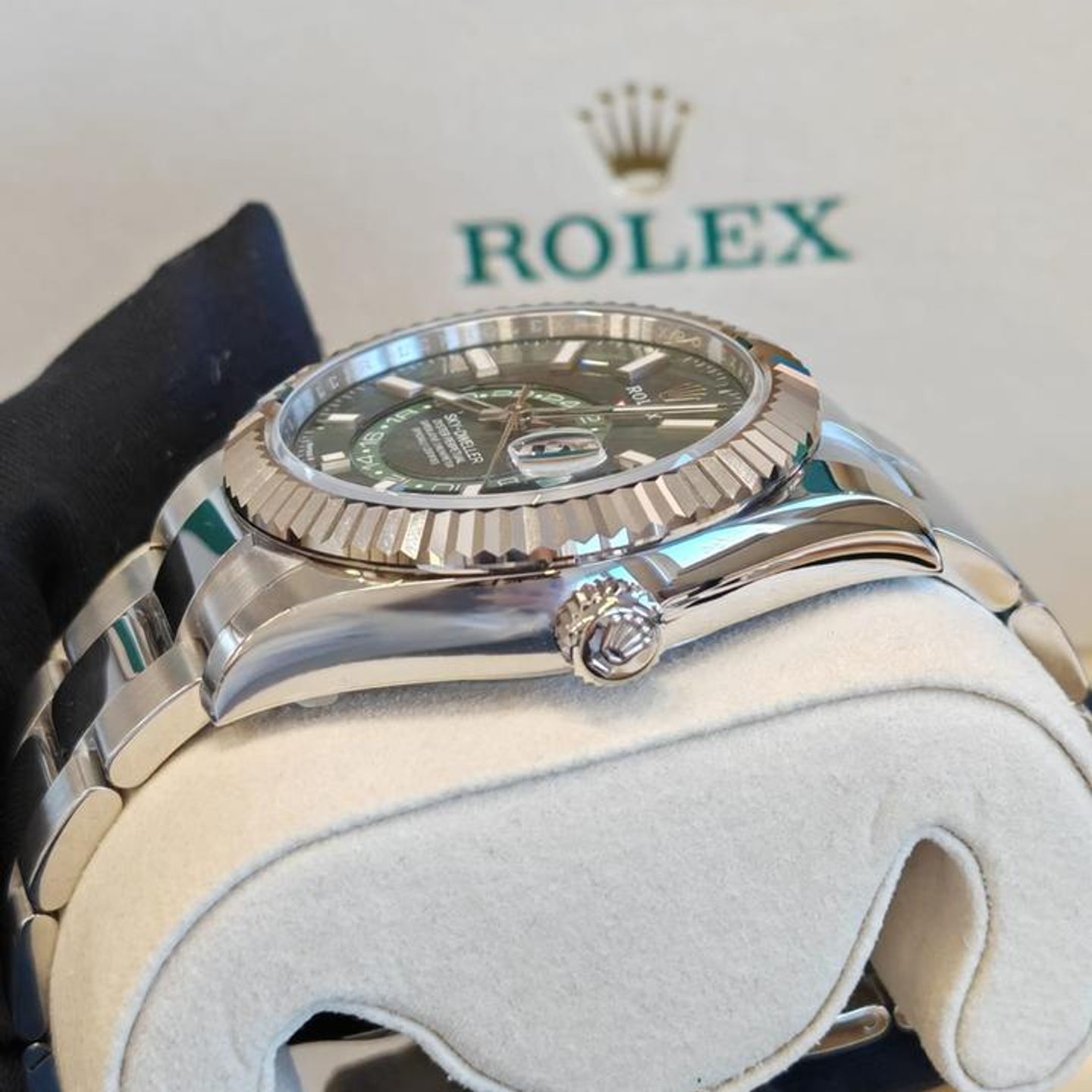 Rolex Sky-Dweller 336934 (2026) - Groen wijzerplaat 42mm Staal (8/10)