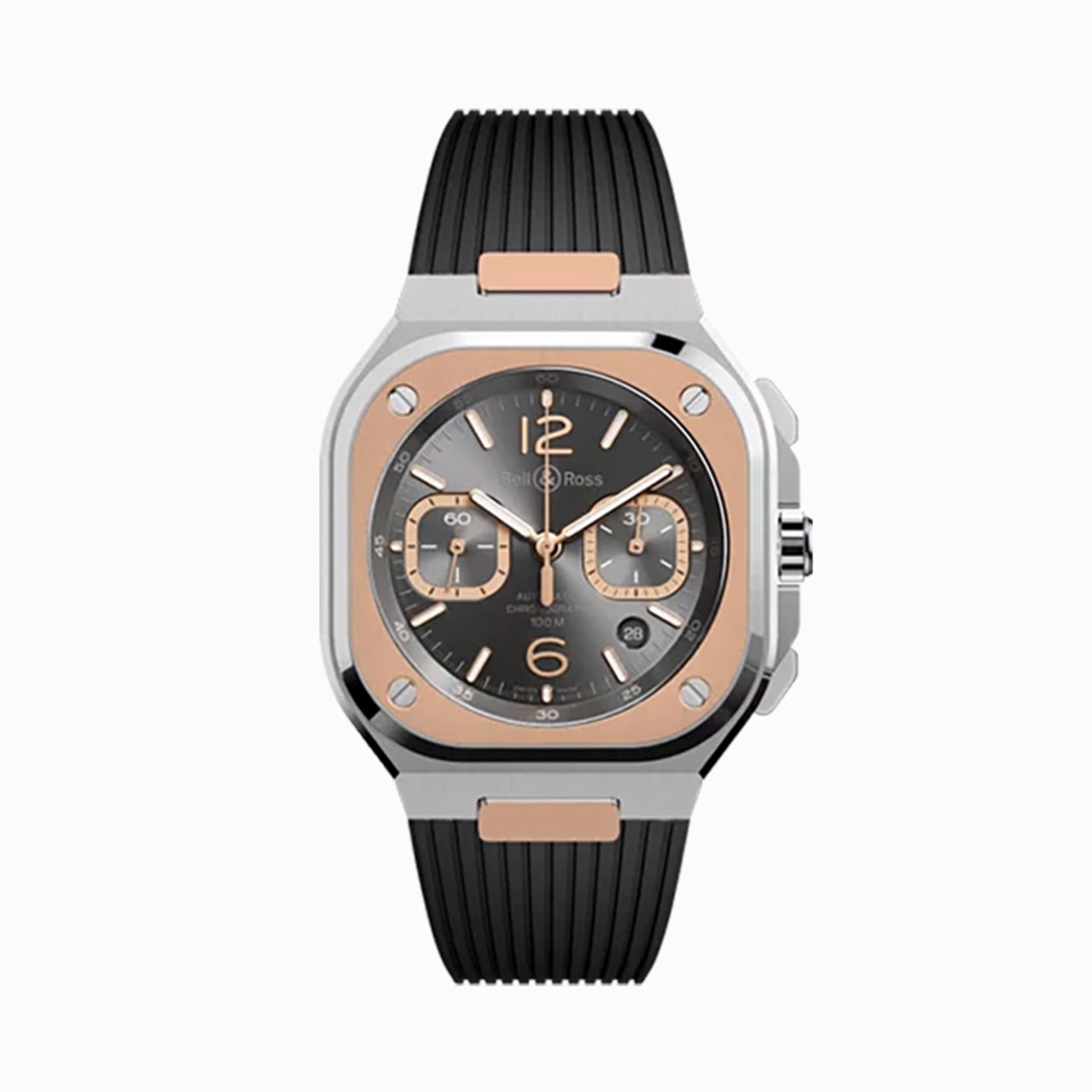 Bell & Ross BR 05 BR05C-RTH-STPG/SRB (2025) - Zilver wijzerplaat 43mm Goud/Staal (1/1)