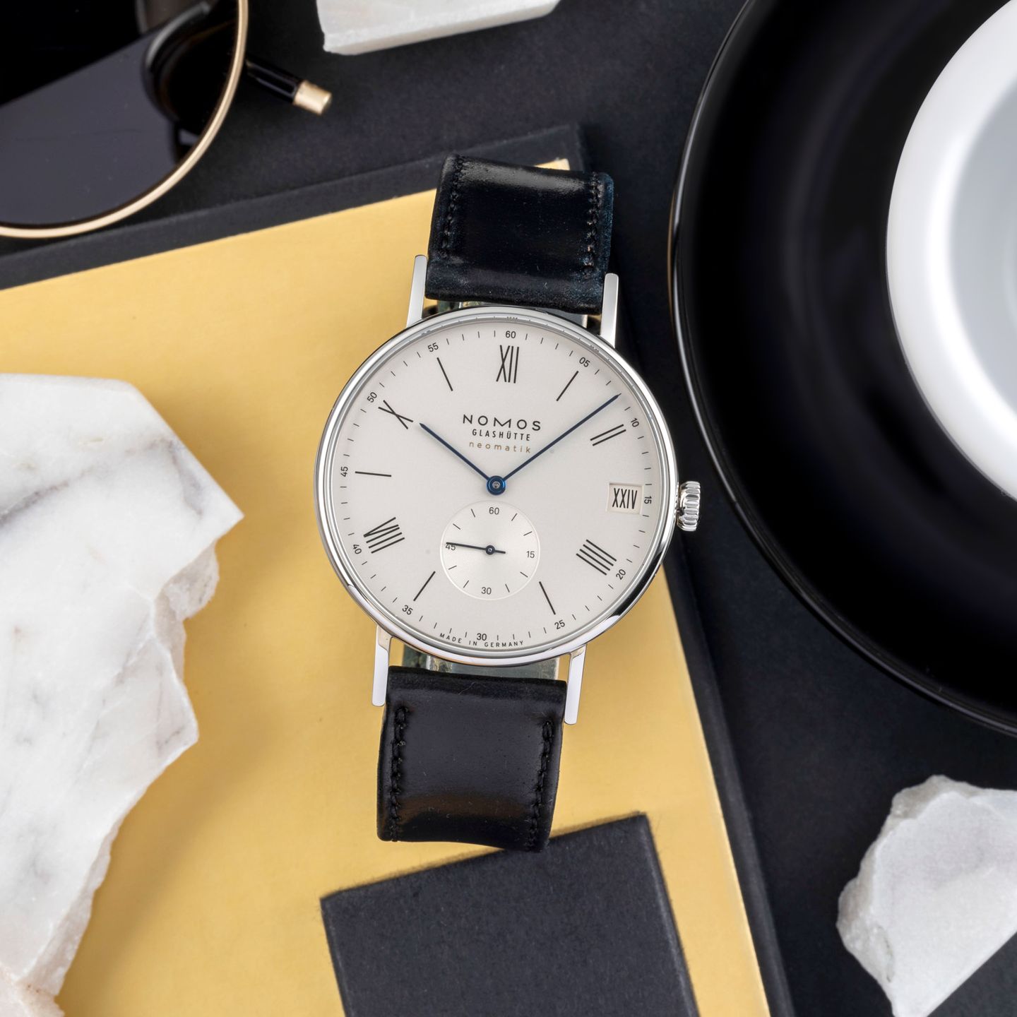 NOMOS Ludwig Automatik 271 (Onbekend (willekeurig serienummer)) - Wit wijzerplaat 40mm Staal (1/8)