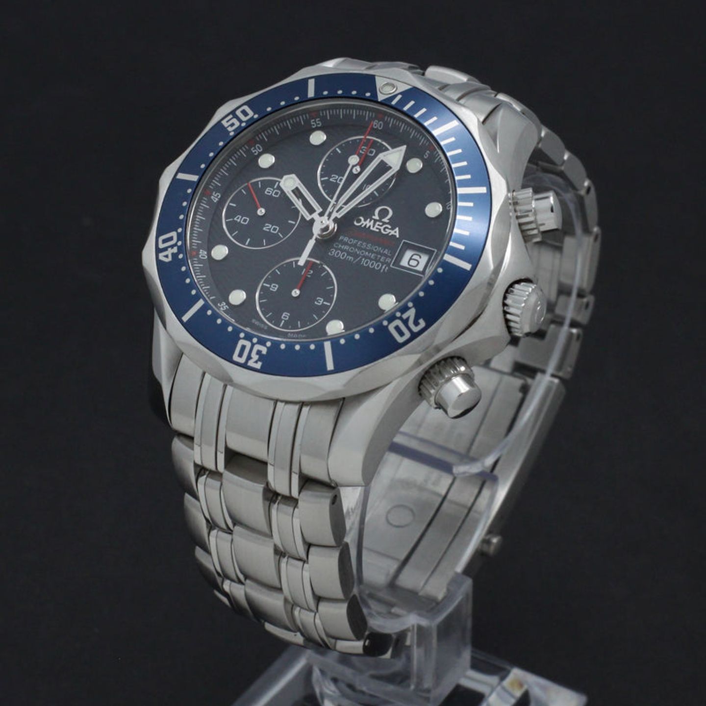 Omega Seamaster Diver 300 M 2225.80.00 (2008) - Blauw wijzerplaat 42mm Staal (5/7)