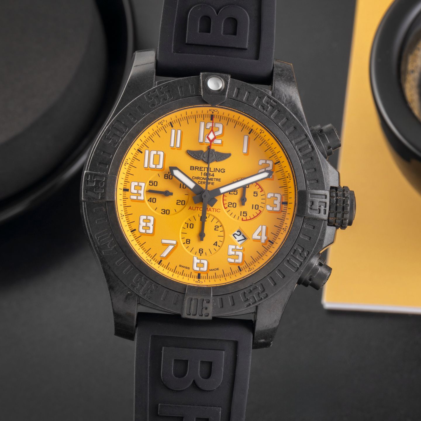 Breitling Avenger Hurricane XB0170E41I1W1 (Unknown (random serial)) - Yellow dial 50 mm Plastic case (3/8)