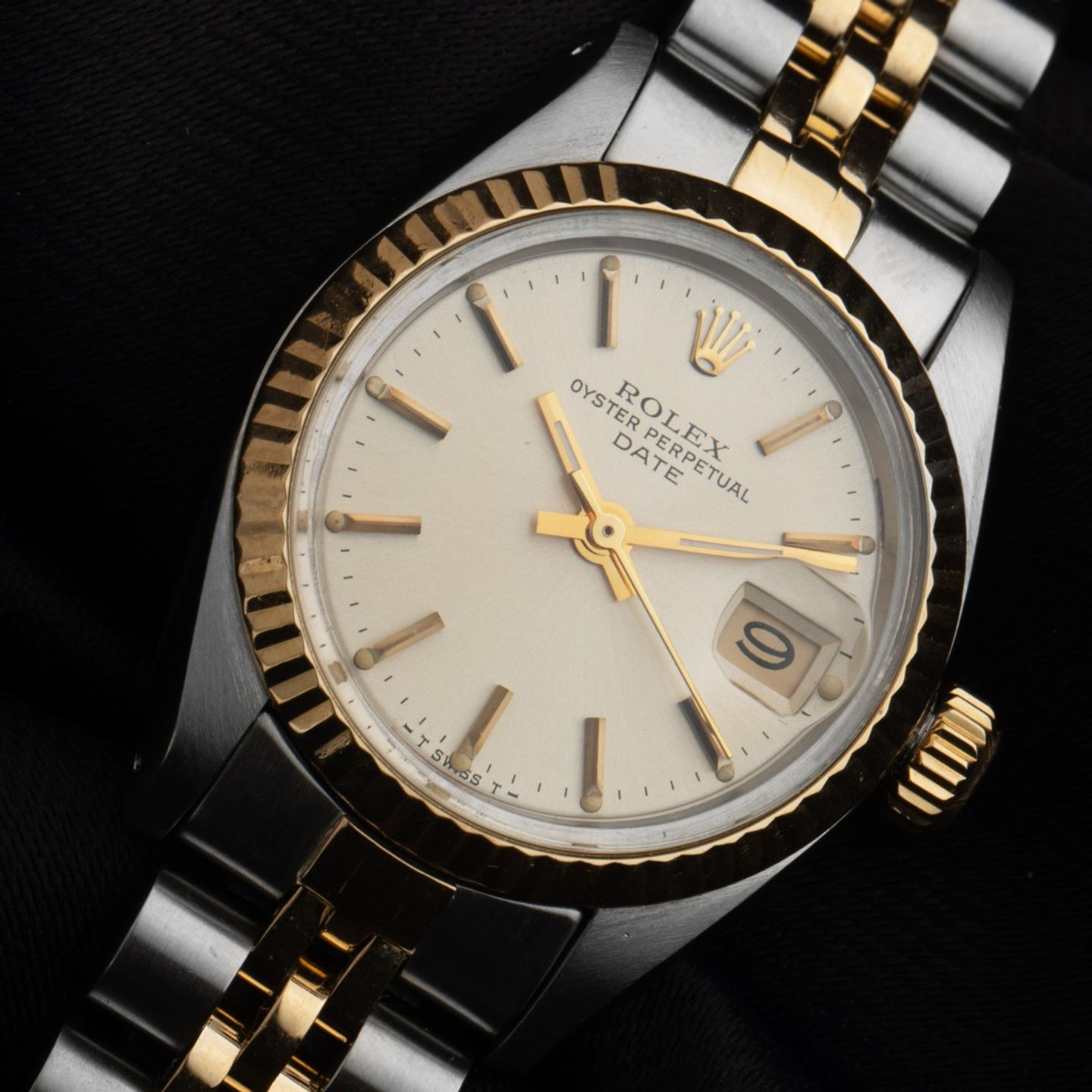 Rolex Lady-Datejust 6917 (1983) - Zilver wijzerplaat 26mm Goud/Staal (3/8)