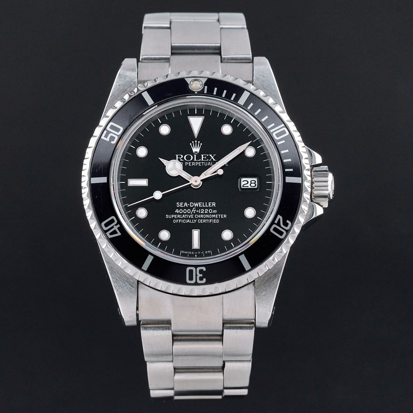 Rolex Sea-Dweller 16660 (1985) - Zwart wijzerplaat 40mm Staal (4/8)