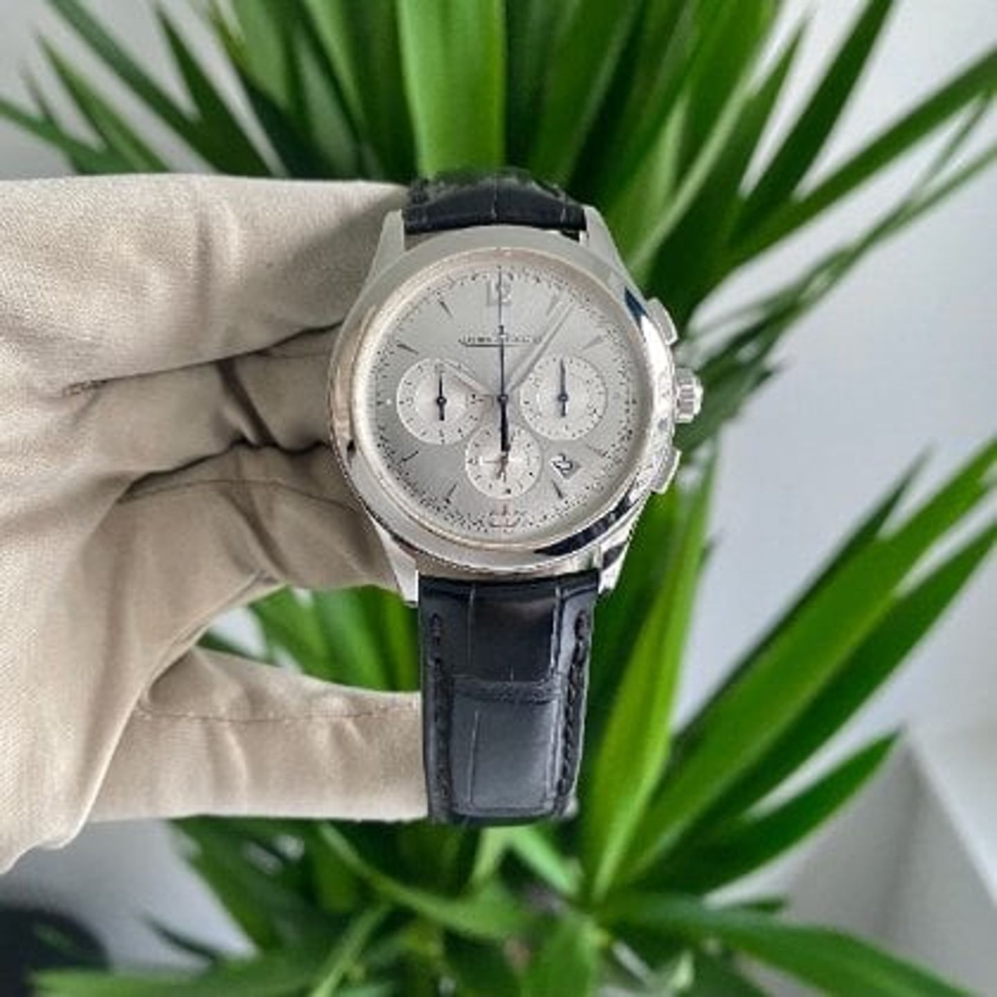 Jaeger-LeCoultre Master Chronograph 174.8.C1 (Unknown (random serial)) - Silver dial 40 mm Steel case (2/8)