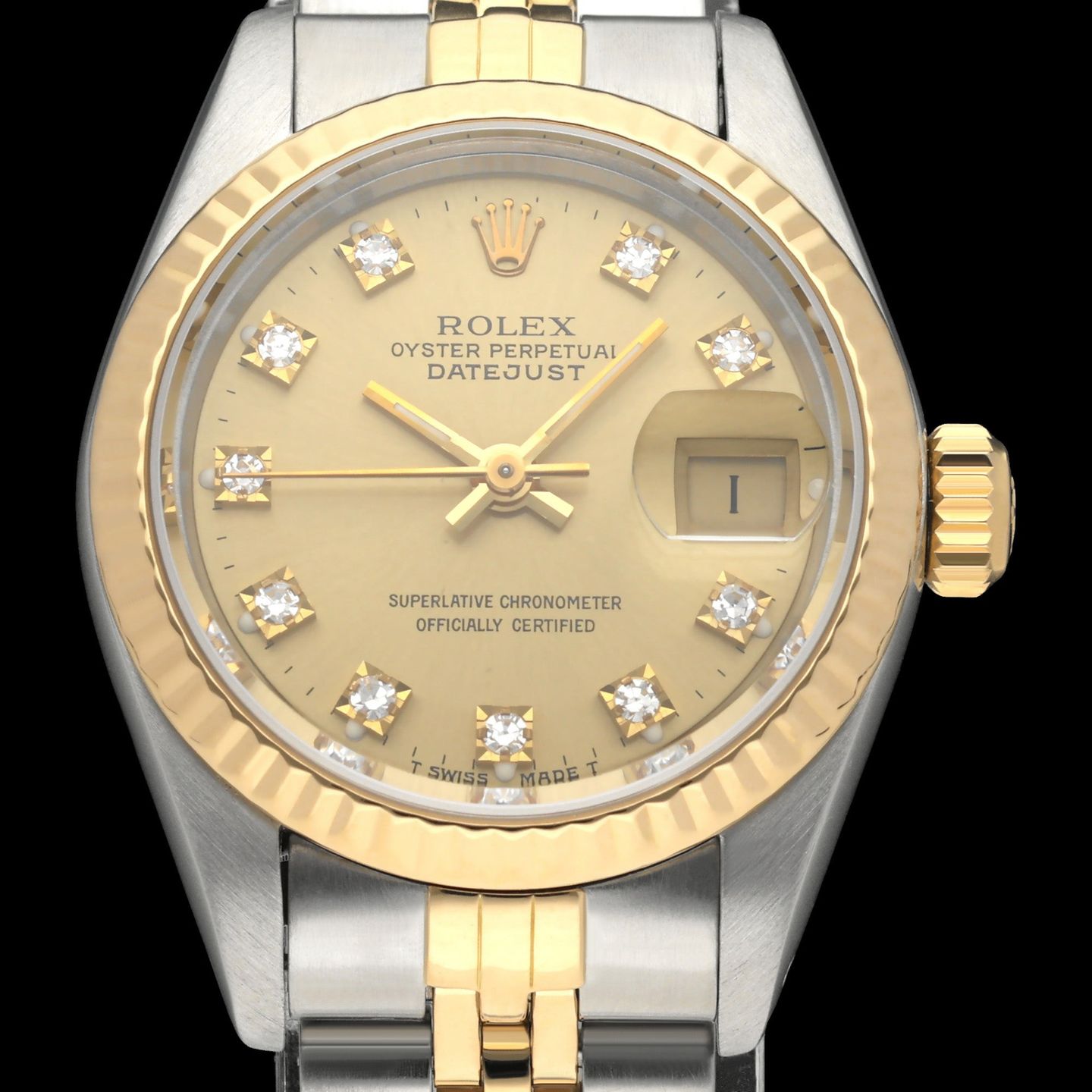Rolex Lady-Datejust 69173G (1989) - 26 mm Gold/Steel case (1/8)