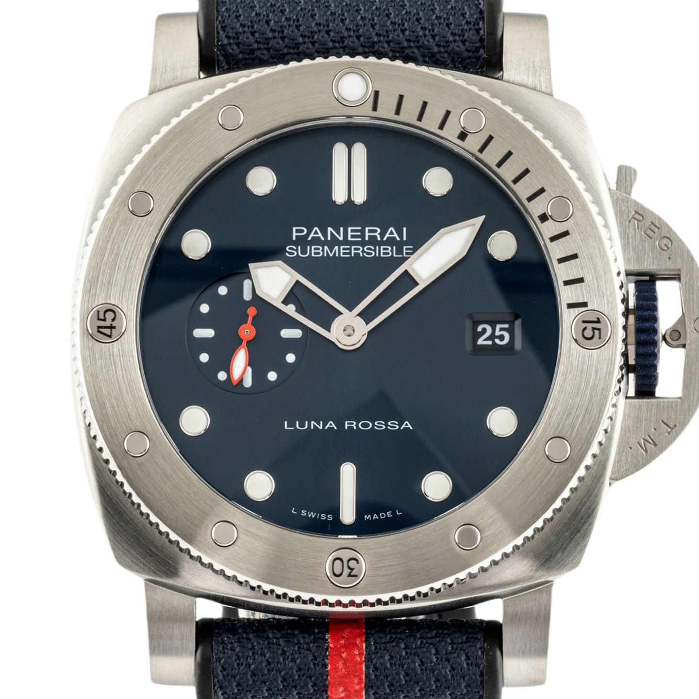 Panerai Luminor Submersible PAM01391 (Unknown (random serial)) - Blue dial 44 mm Steel case (8/8)