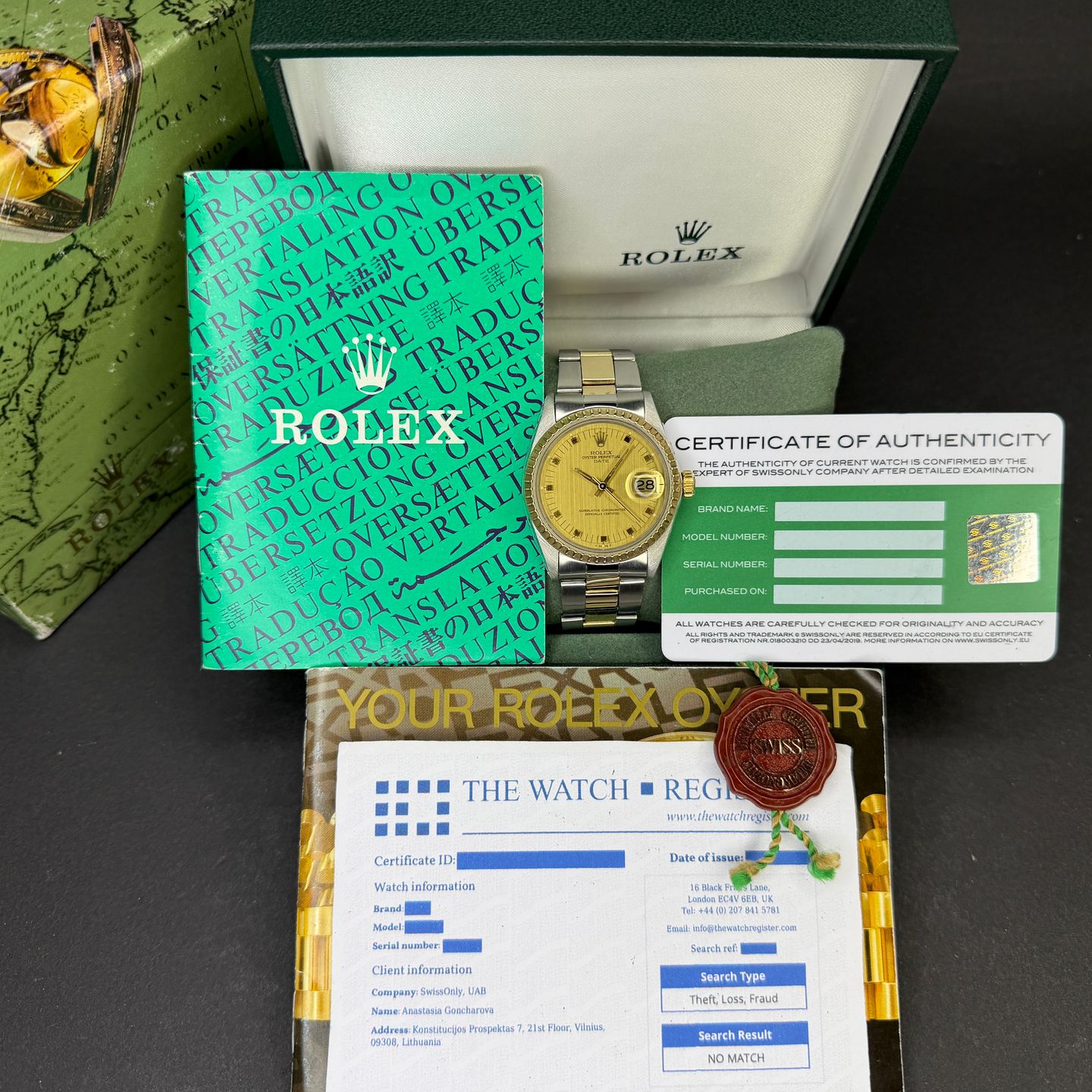 Rolex Oyster Perpetual Date 1505 - (3/8)