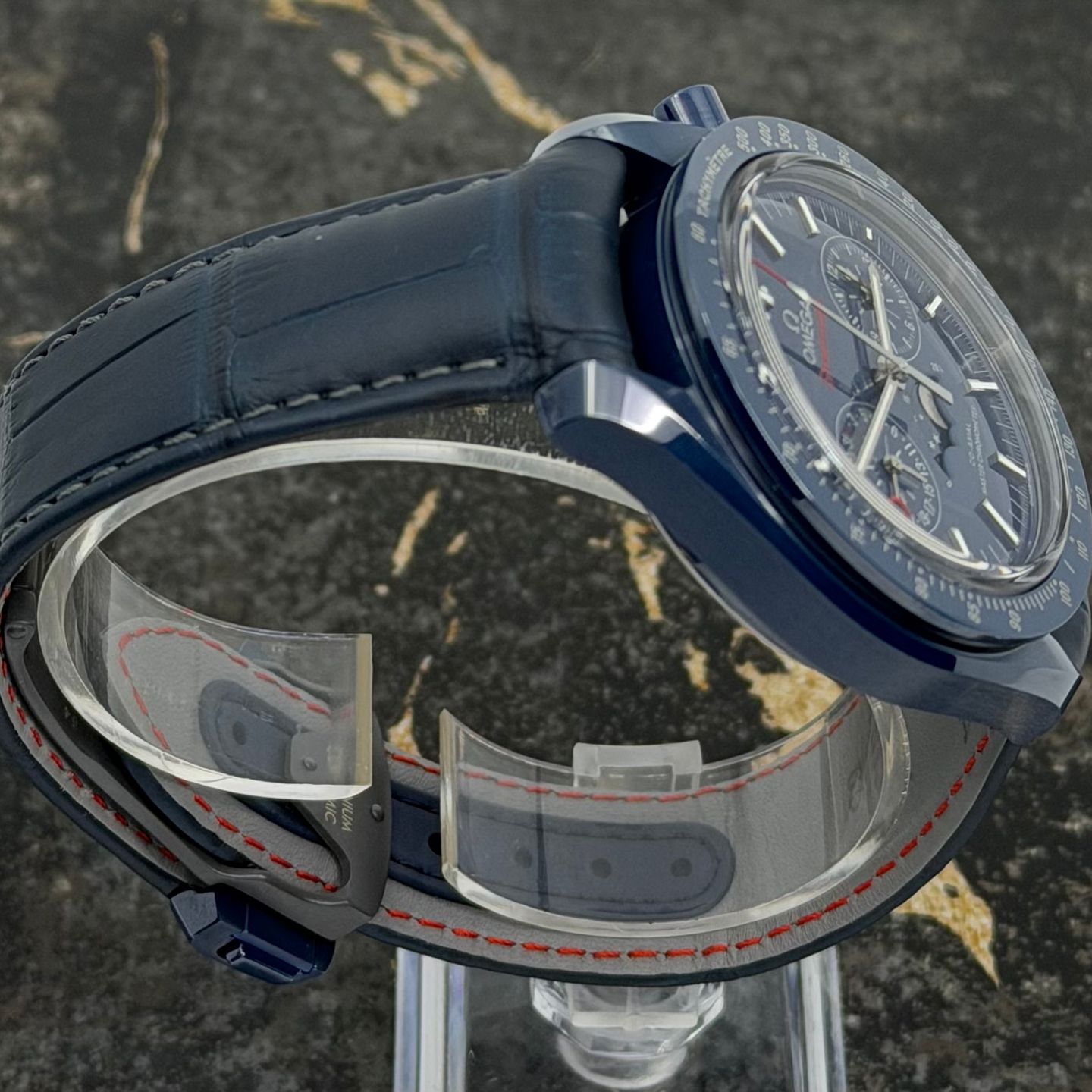 Omega Speedmaster Moonphase 304.93.44.52.03.001 (2026) - Blauw wijzerplaat 44mm Keramiek (4/8)