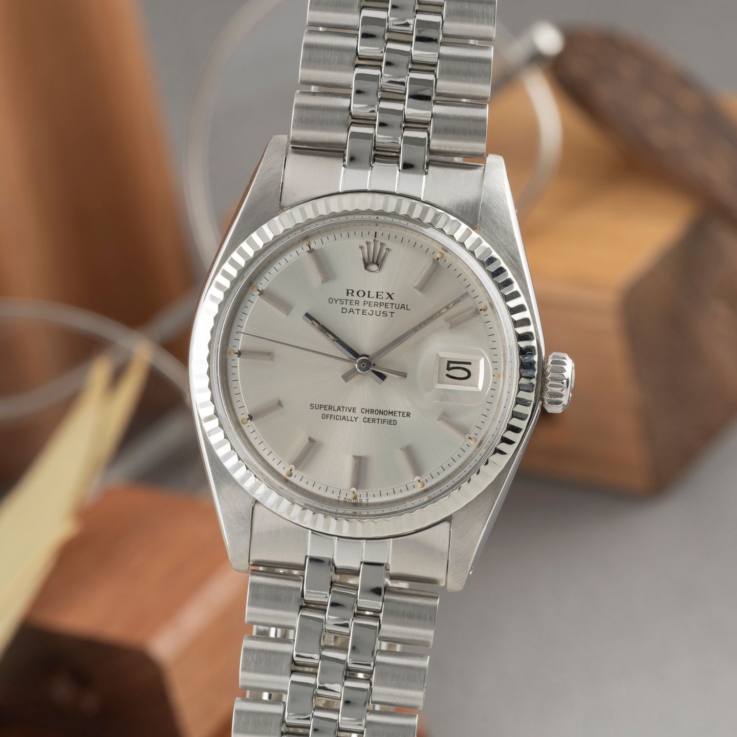Rolex Datejust 1601 (1972) - 36mm Staal (3/8)