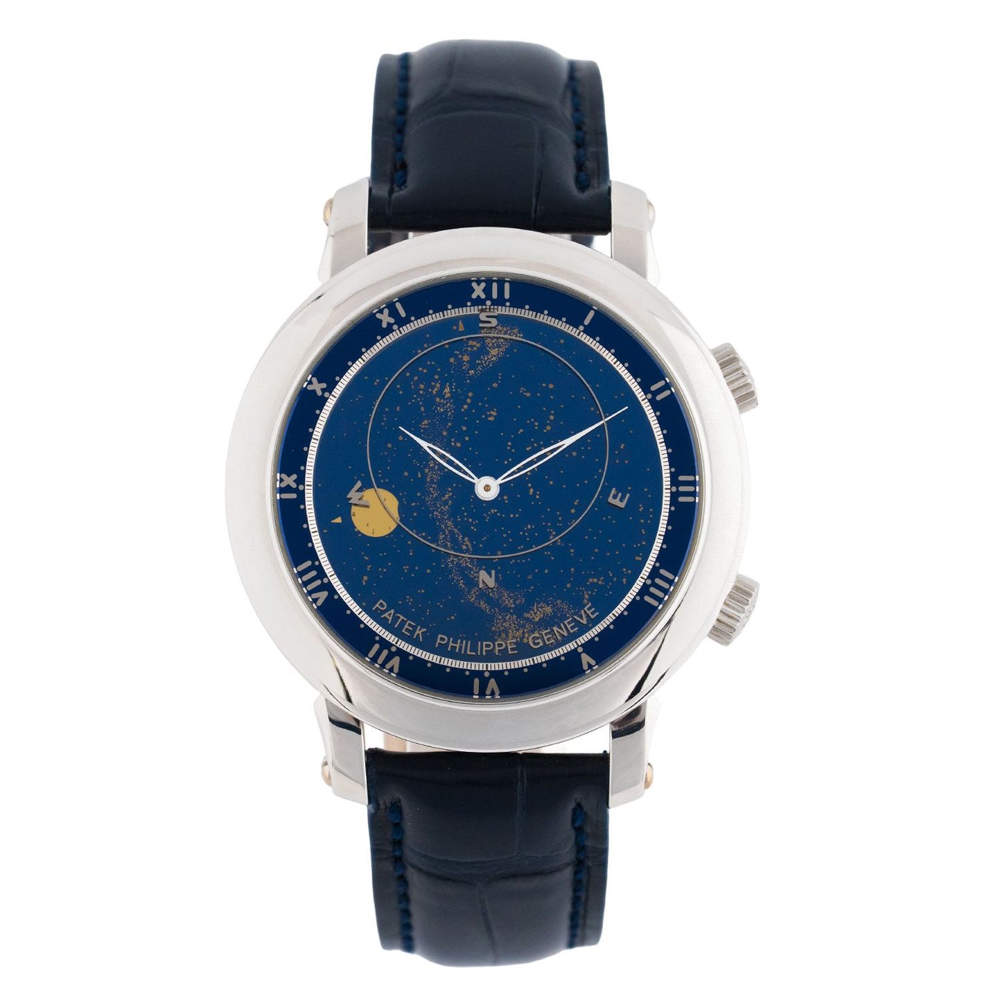 Patek Philippe Celestial 5102G-001 (2008) - Blue dial 43 mm White Gold case (1/8)