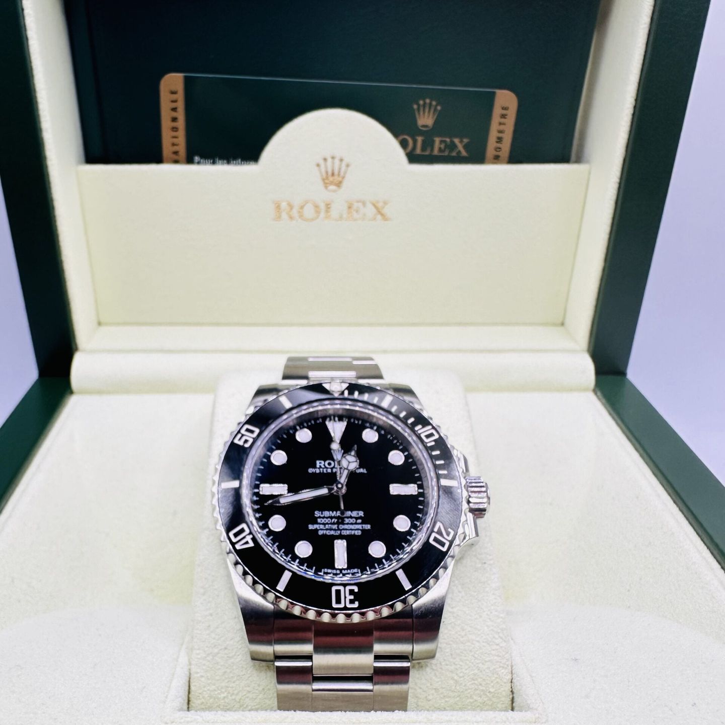 Rolex Submariner No Date 114060 (2012) - Zwart wijzerplaat 40mm Staal (2/6)