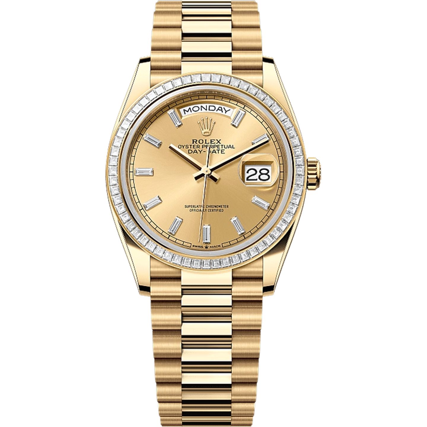 Rolex Day-Date 36 128398TBR (2025) - Champagne wijzerplaat 36mm Geelgoud (1/1)