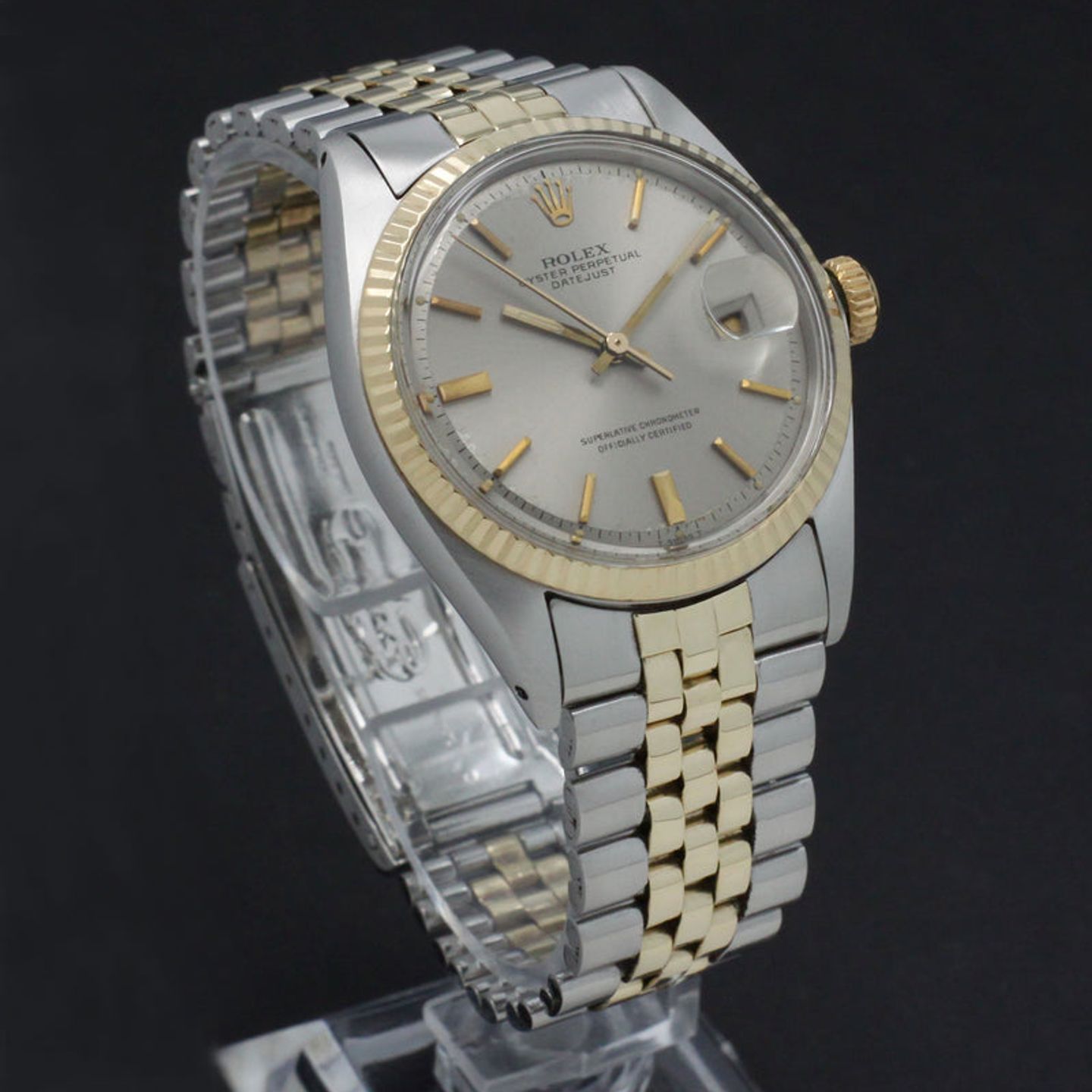 Rolex Datejust 1601 (1969) - Grey dial 36 mm Gold/Steel case (6/7)