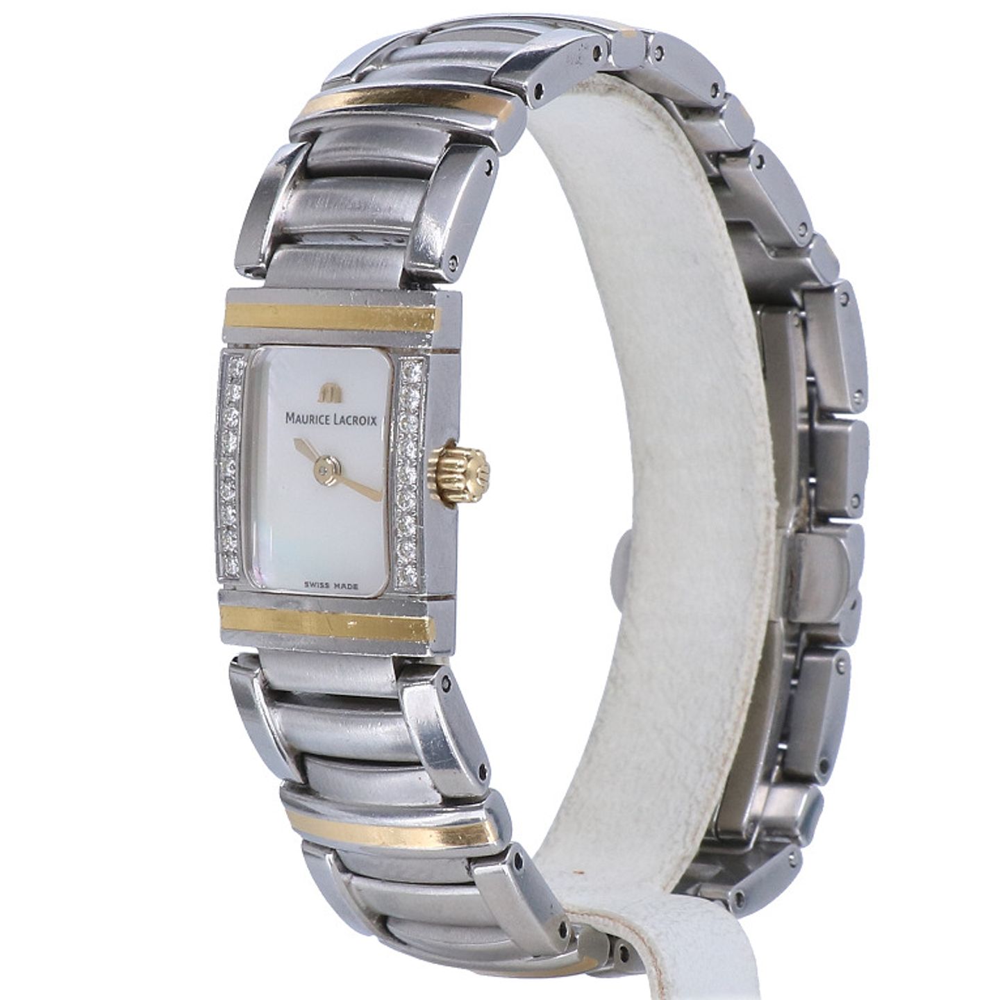 Maurice Lacroix Miros 32823 (2002) - Pearl dial 16 mm Steel case (2/6)