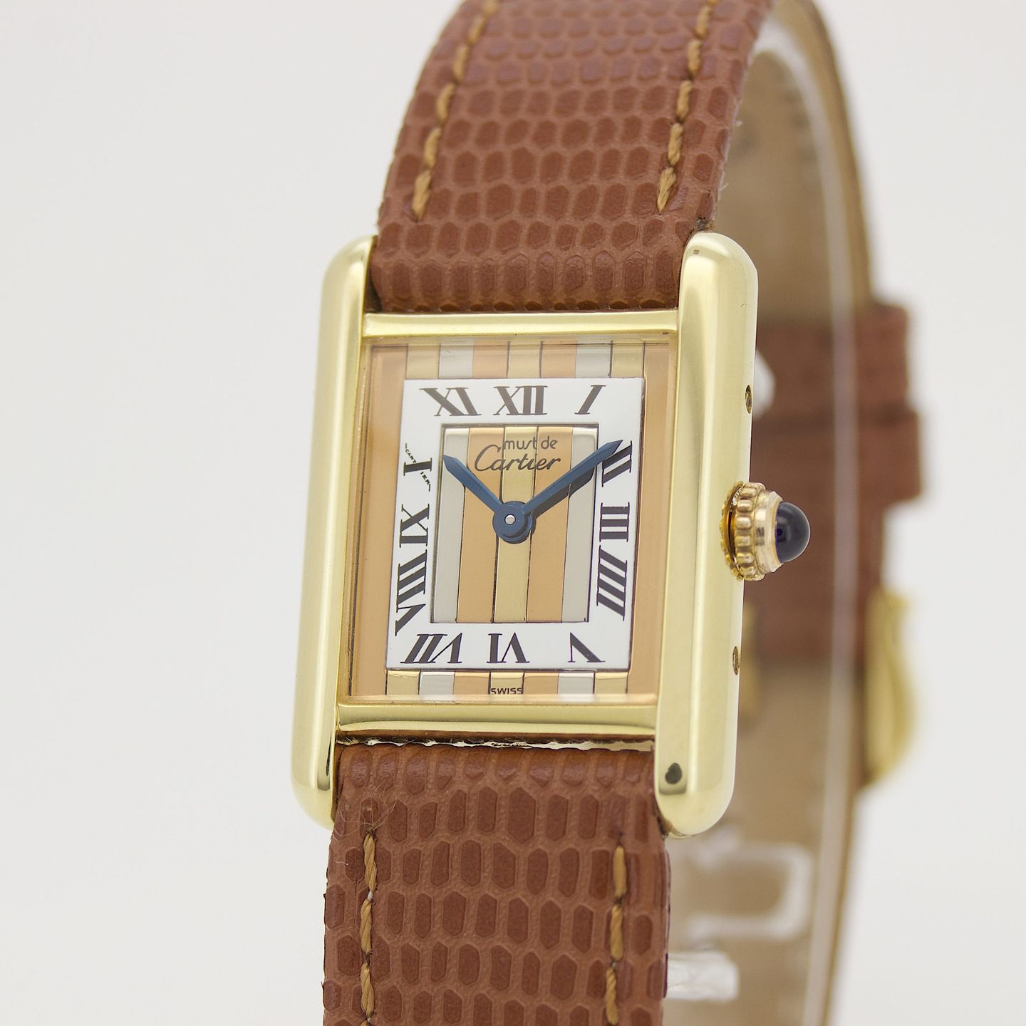 Cartier Tank Vermeil 366001 (Onbekend (willekeurig serienummer)) - 20mm Zilver (1/8)
