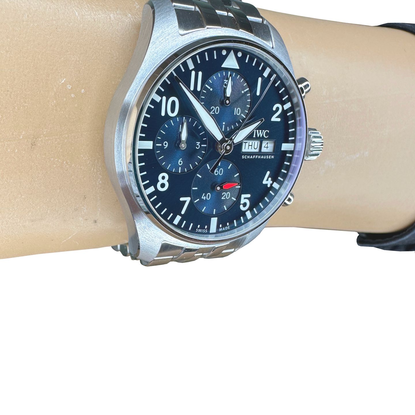 IWC Pilot Chronograph IW388102 (2024) - Blauw wijzerplaat 41mm Staal (6/8)