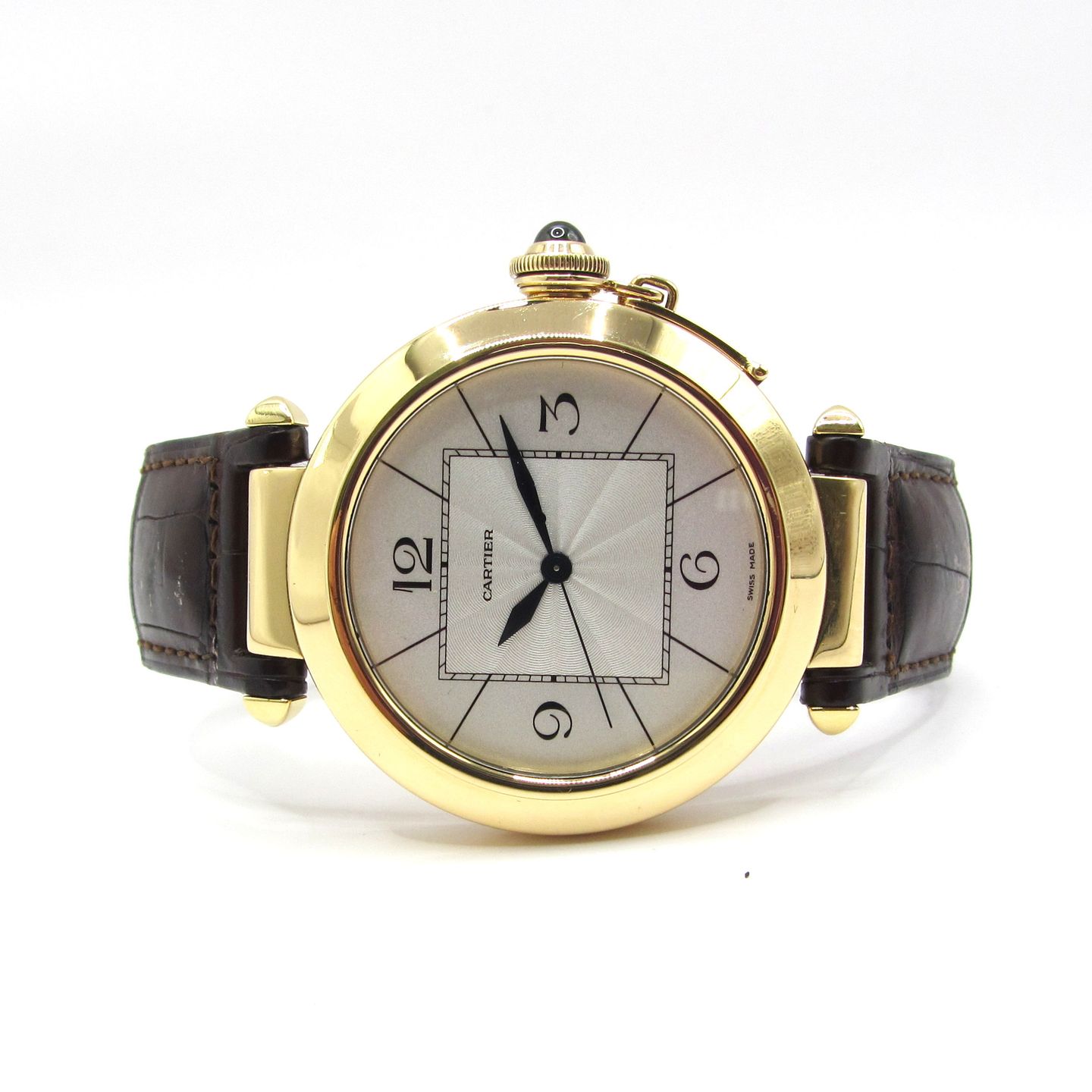Cartier Pasha 2726 (Unknown (random serial)) - Silver dial 42 mm Yellow Gold case (2/5)
