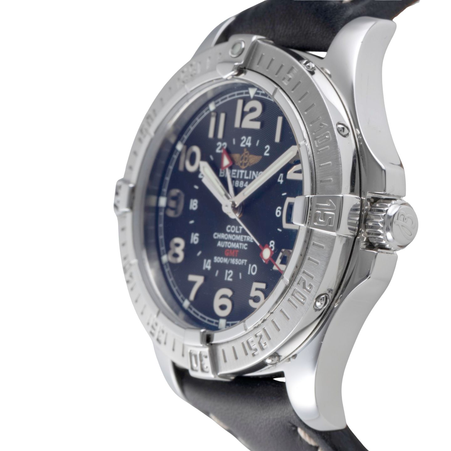 Breitling Colt GMT A32350 (2004) - Black dial 40 mm Steel case (6/8)