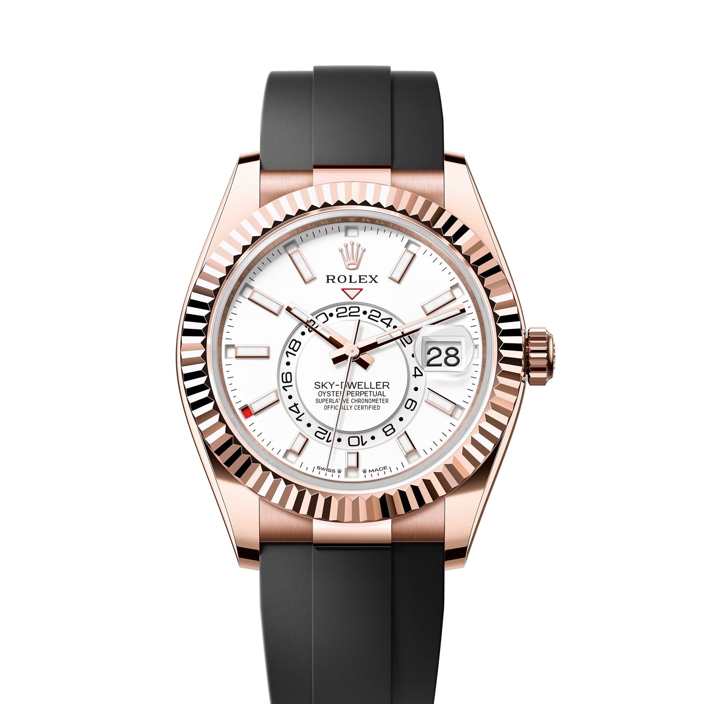 Rolex Sky-Dweller 336235 (2024) - Wit wijzerplaat 42mm Roségoud (1/1)