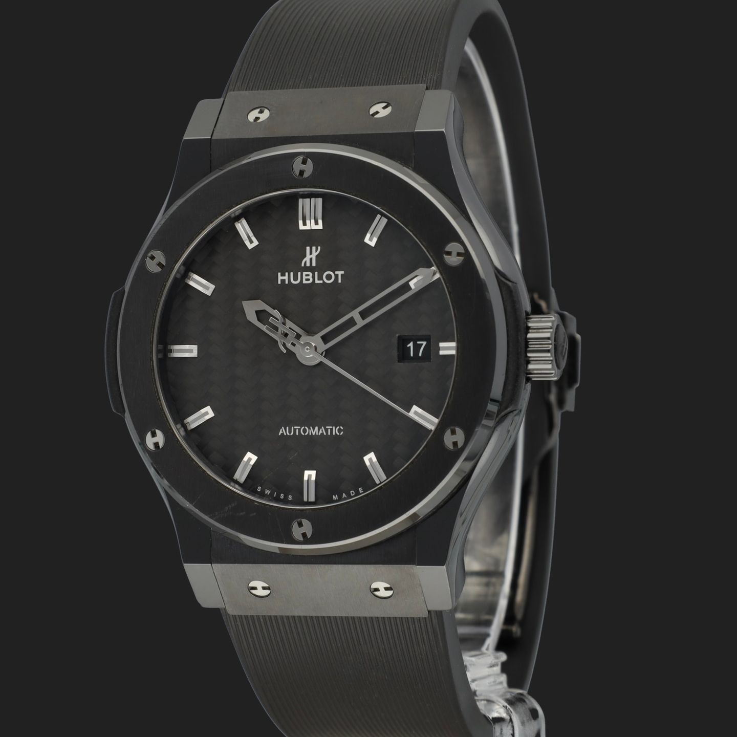 Hublot Classic Fusion 542.CM.1771.RX (2014) - Black dial 42 mm Ceramic case (1/8)