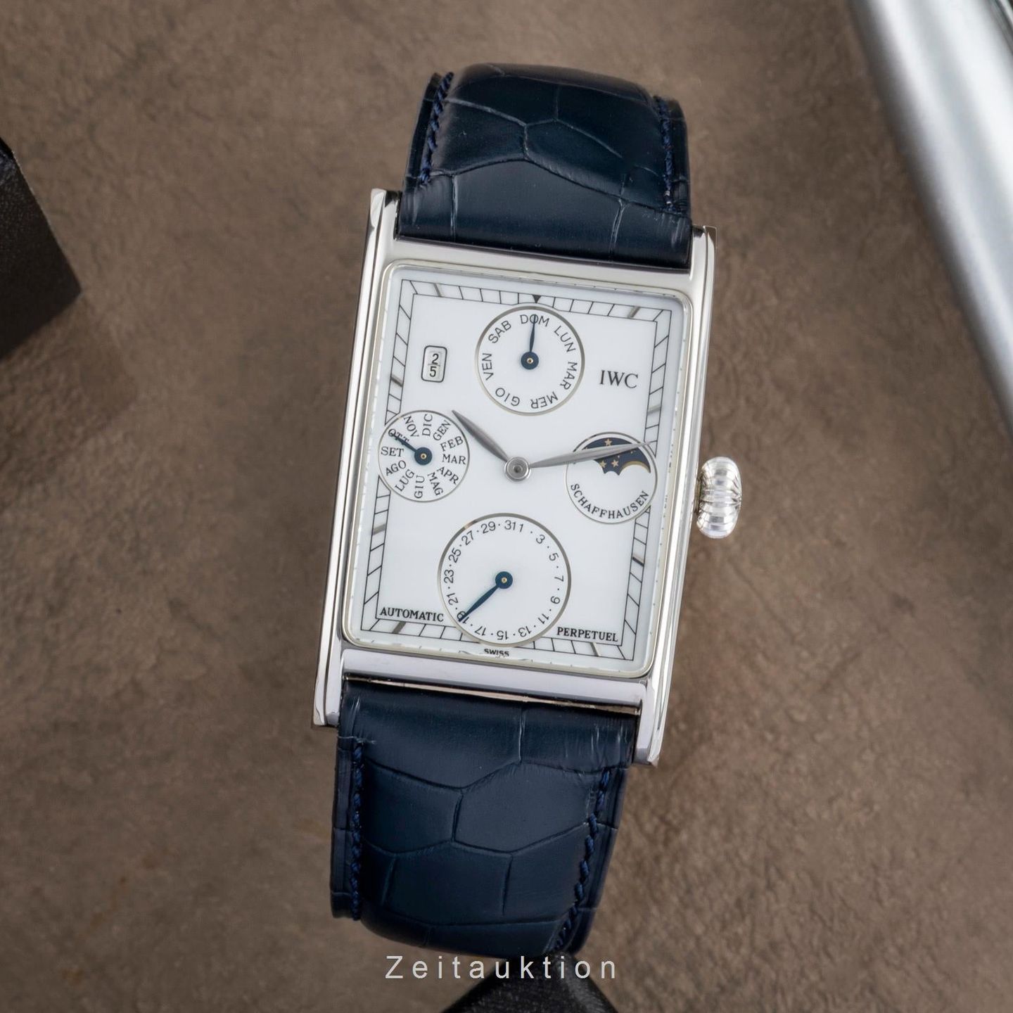 IWC Novecento IW3545 (1995) - Silver dial 27 mm Platinum case (3/8)
