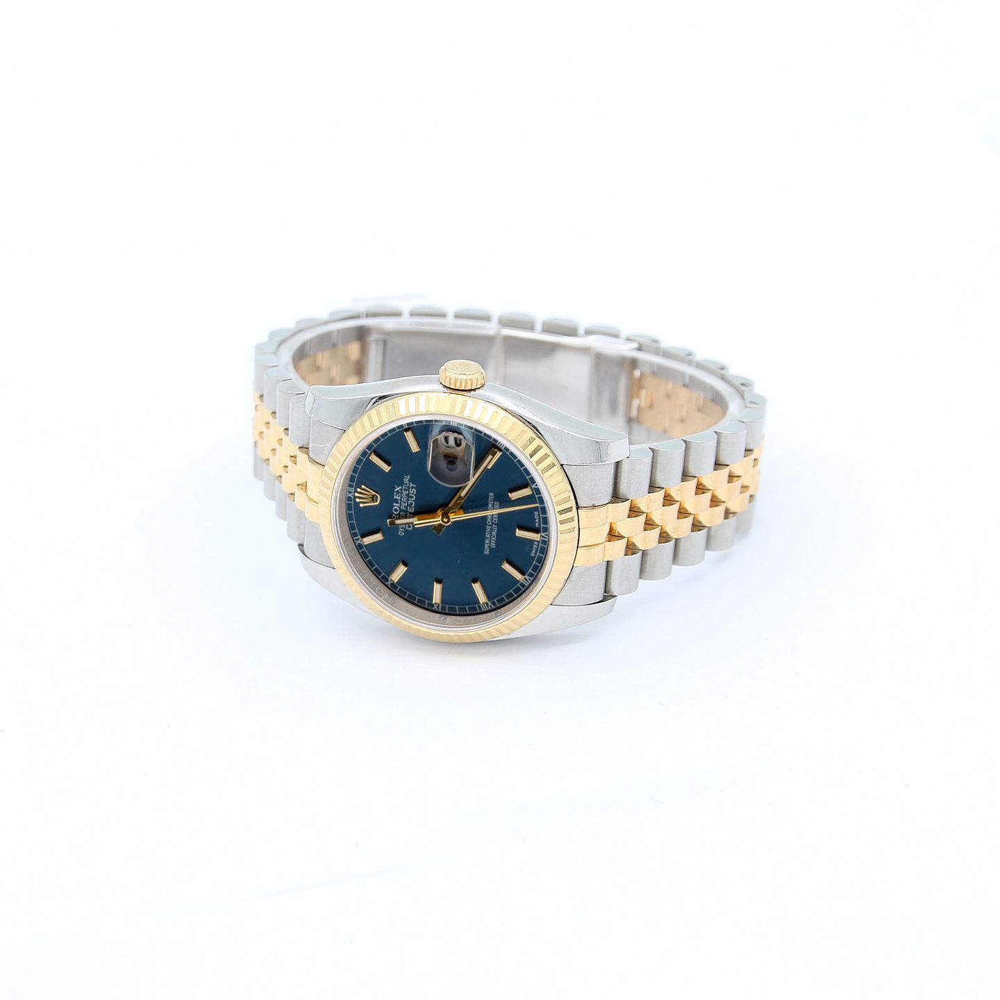 Rolex Datejust 36 116233 (Onbekend (willekeurig serienummer)) - Blauw wijzerplaat 36mm Goud/Staal (4/5)