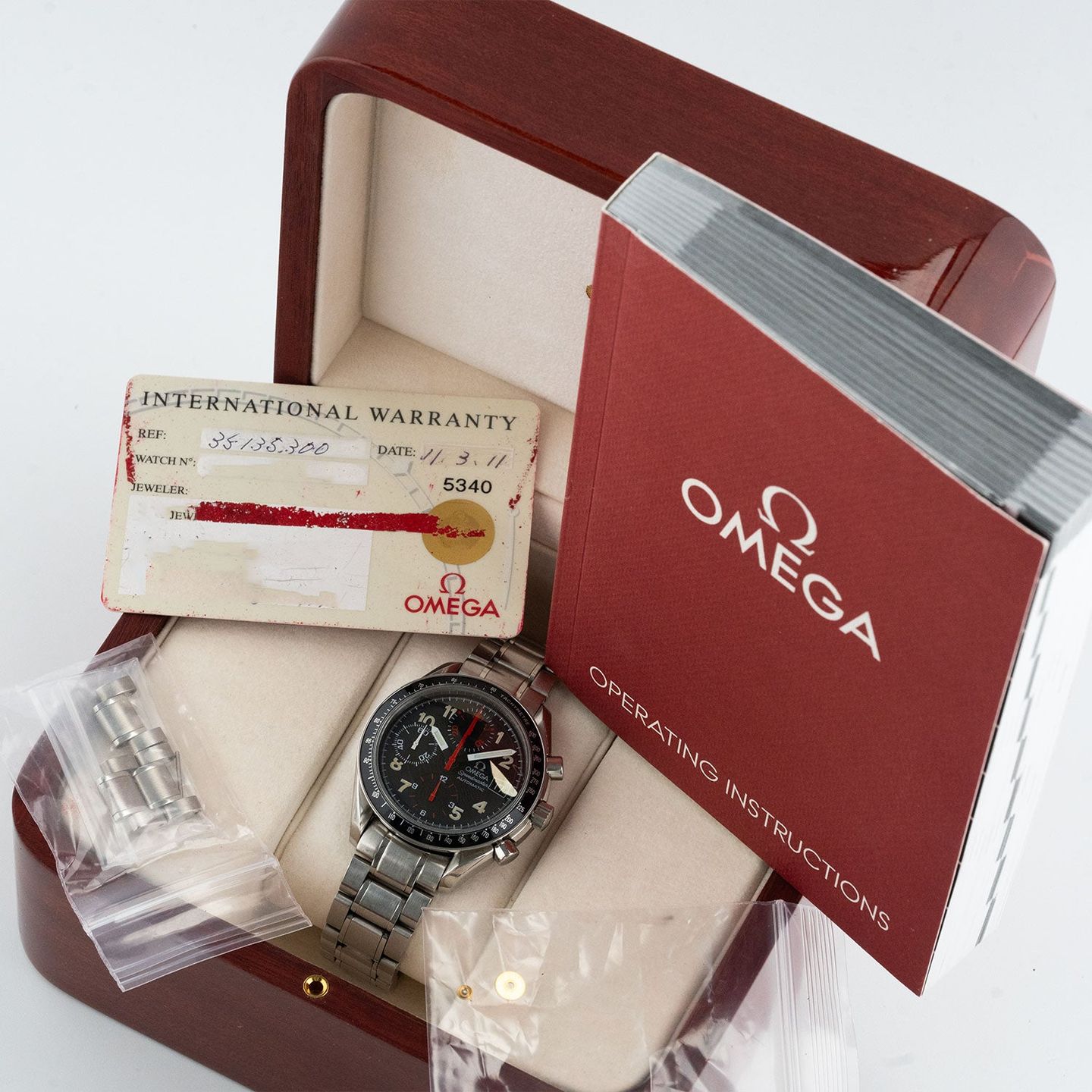 Omega Speedmaster 3513.53.00 (2011) - Zwart wijzerplaat 39mm Staal (5/5)