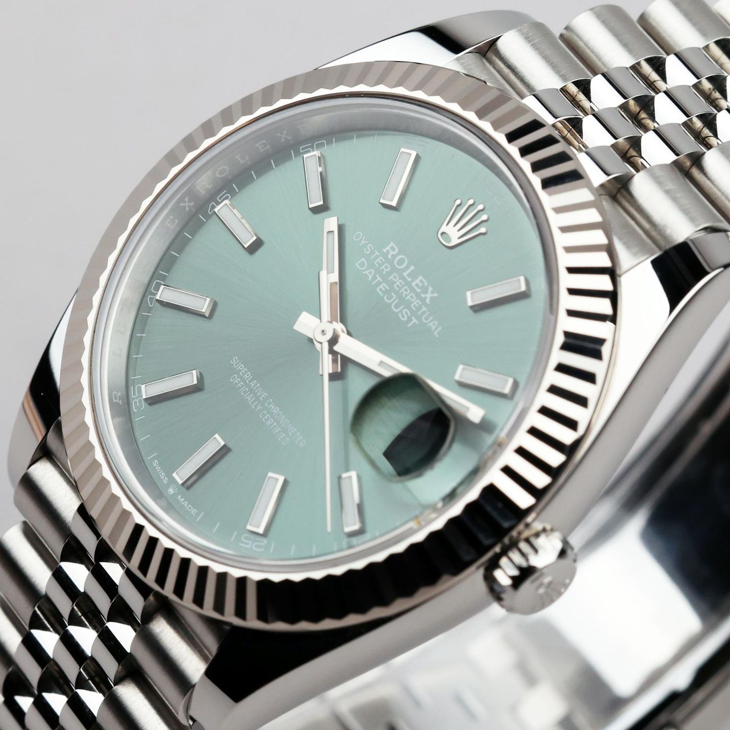 Rolex Datejust 41 126334 (2026) - Green dial 41 mm Steel case (4/7)