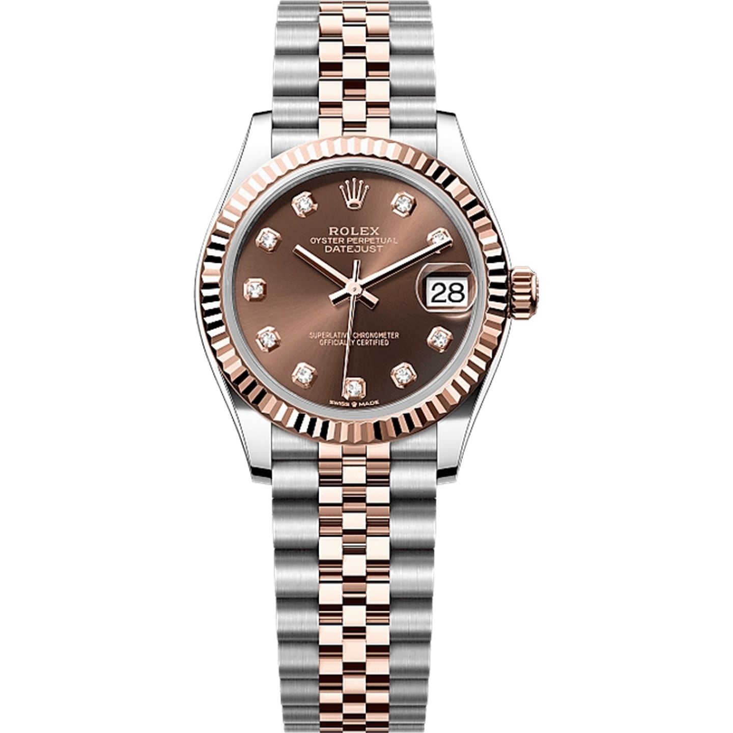 Rolex Datejust 31 278271 (2025) - Bruin wijzerplaat 31mm Staal (1/1)