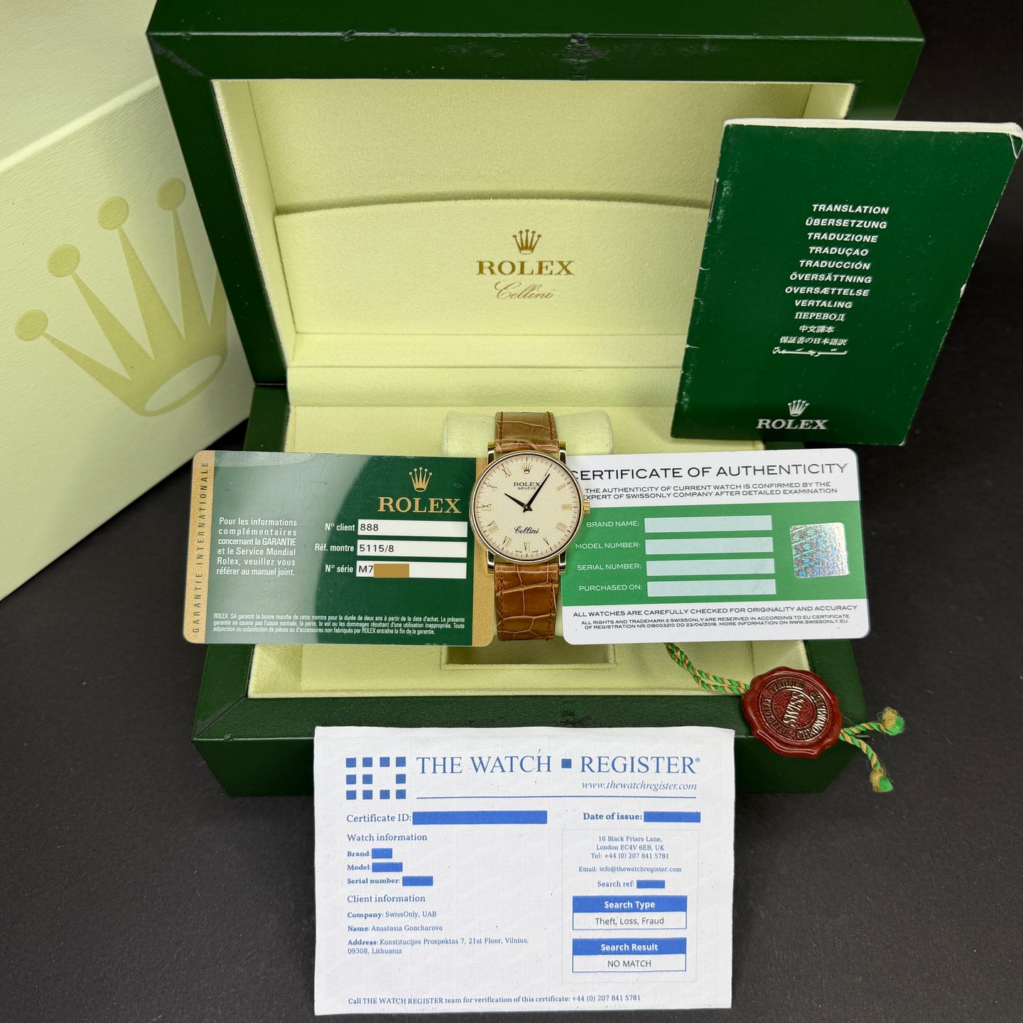Rolex Cellini Time 5115 (2008) - 32 mm Yellow Gold case (3/8)