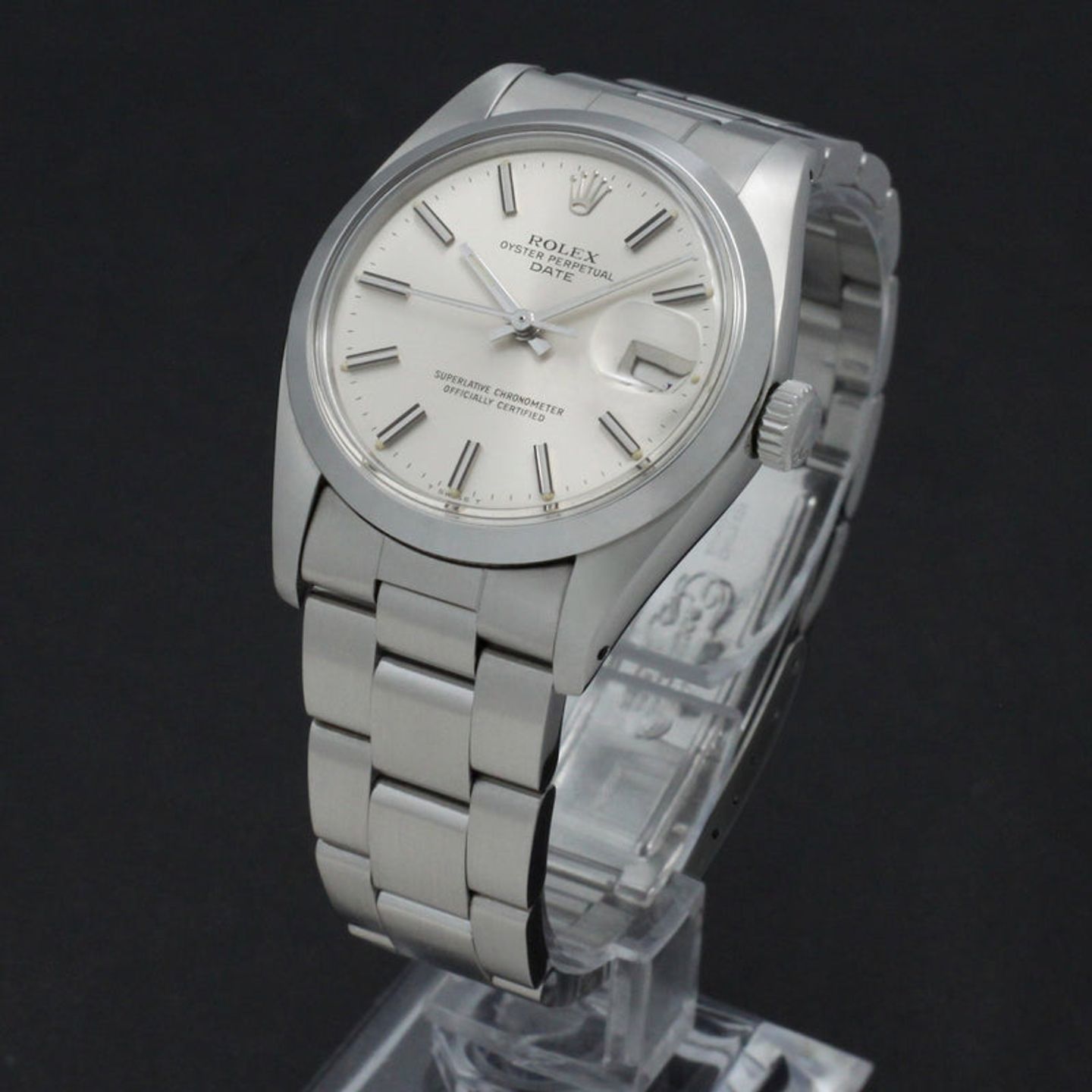 Rolex Oyster Perpetual Date 1500 (1979) - Silver dial 34 mm Steel case (2/7)