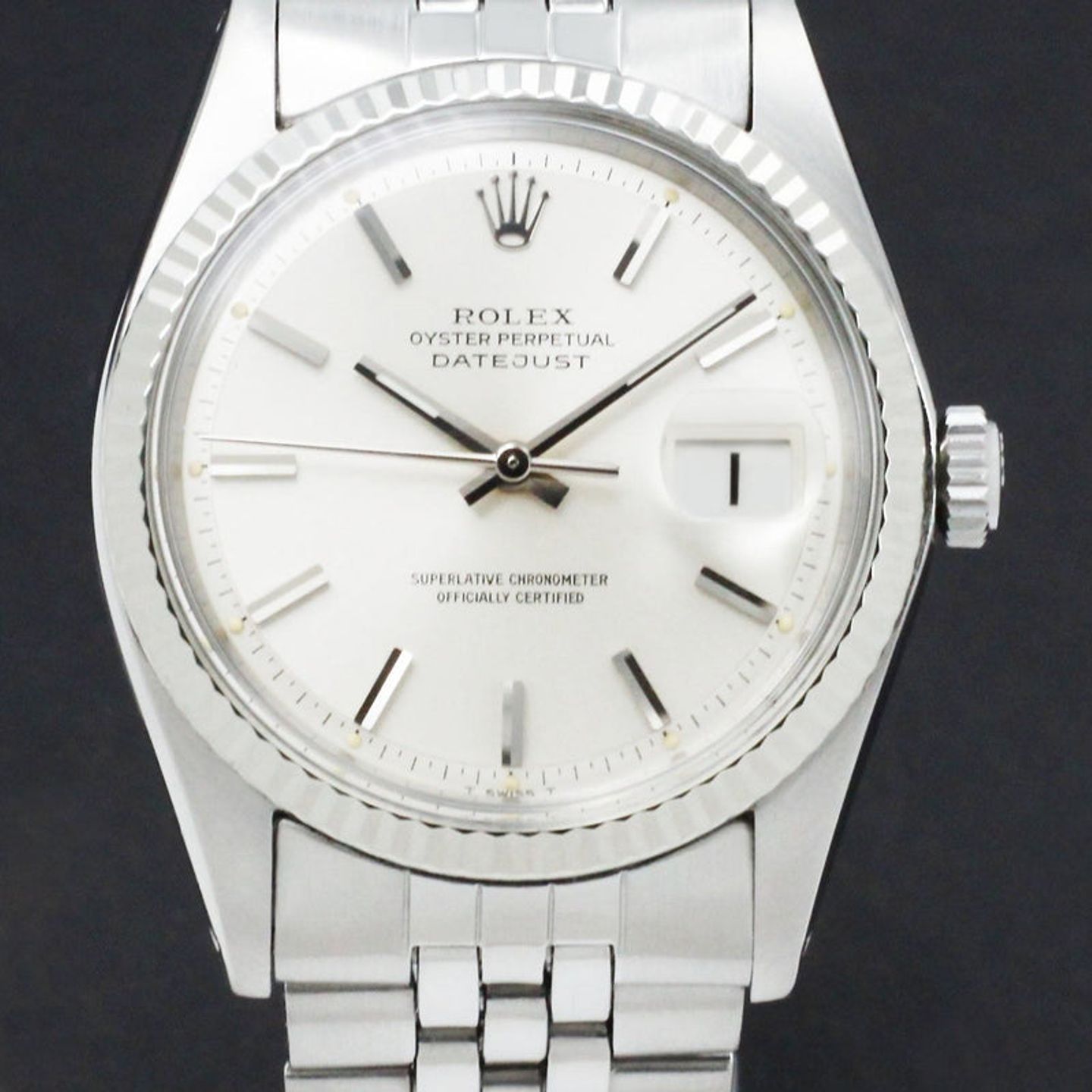 Rolex Datejust 1601 (1973) - Silver dial 36 mm Steel case (1/7)