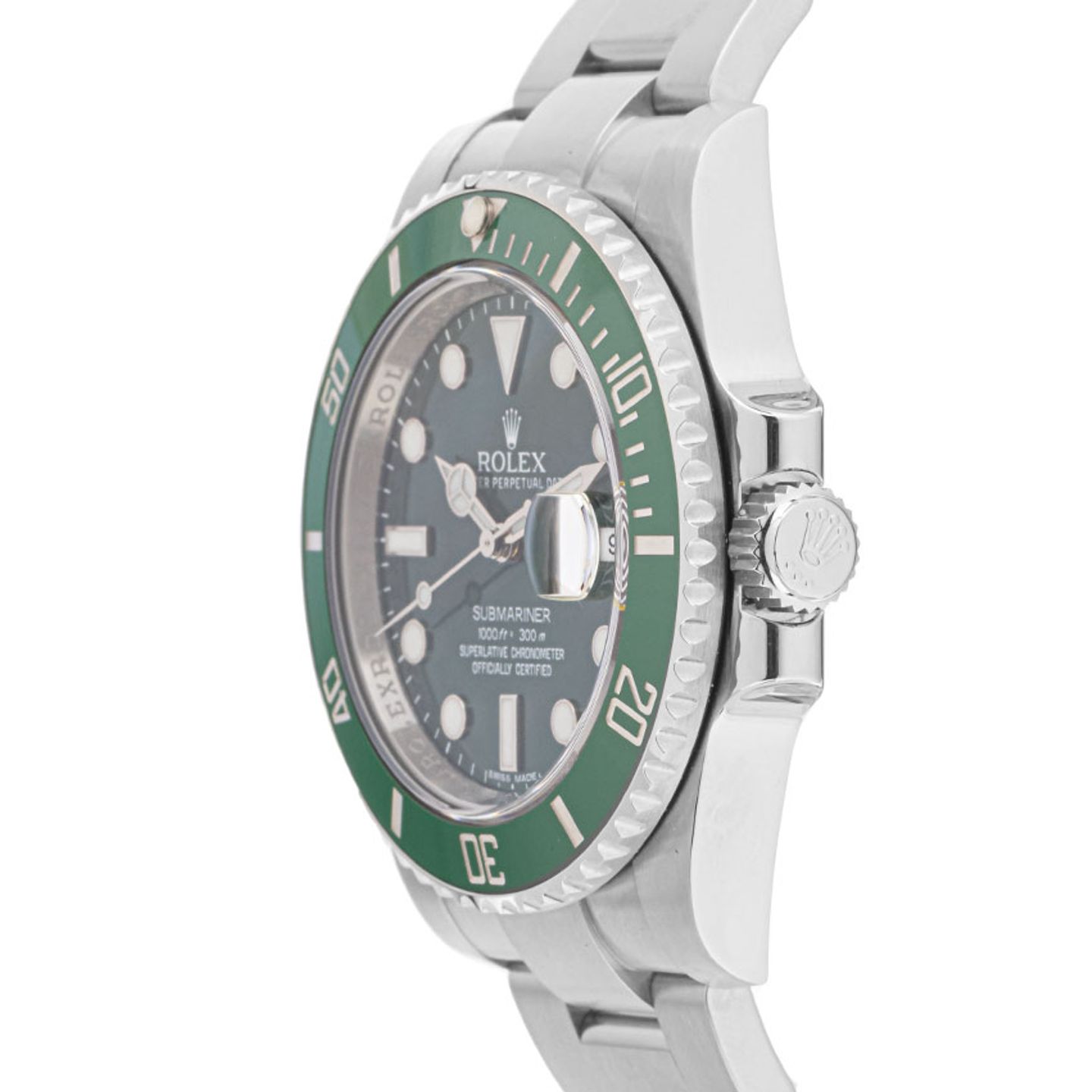 Rolex Submariner Date 116610LV (2017) - Groen wijzerplaat 40mm Staal (4/8)